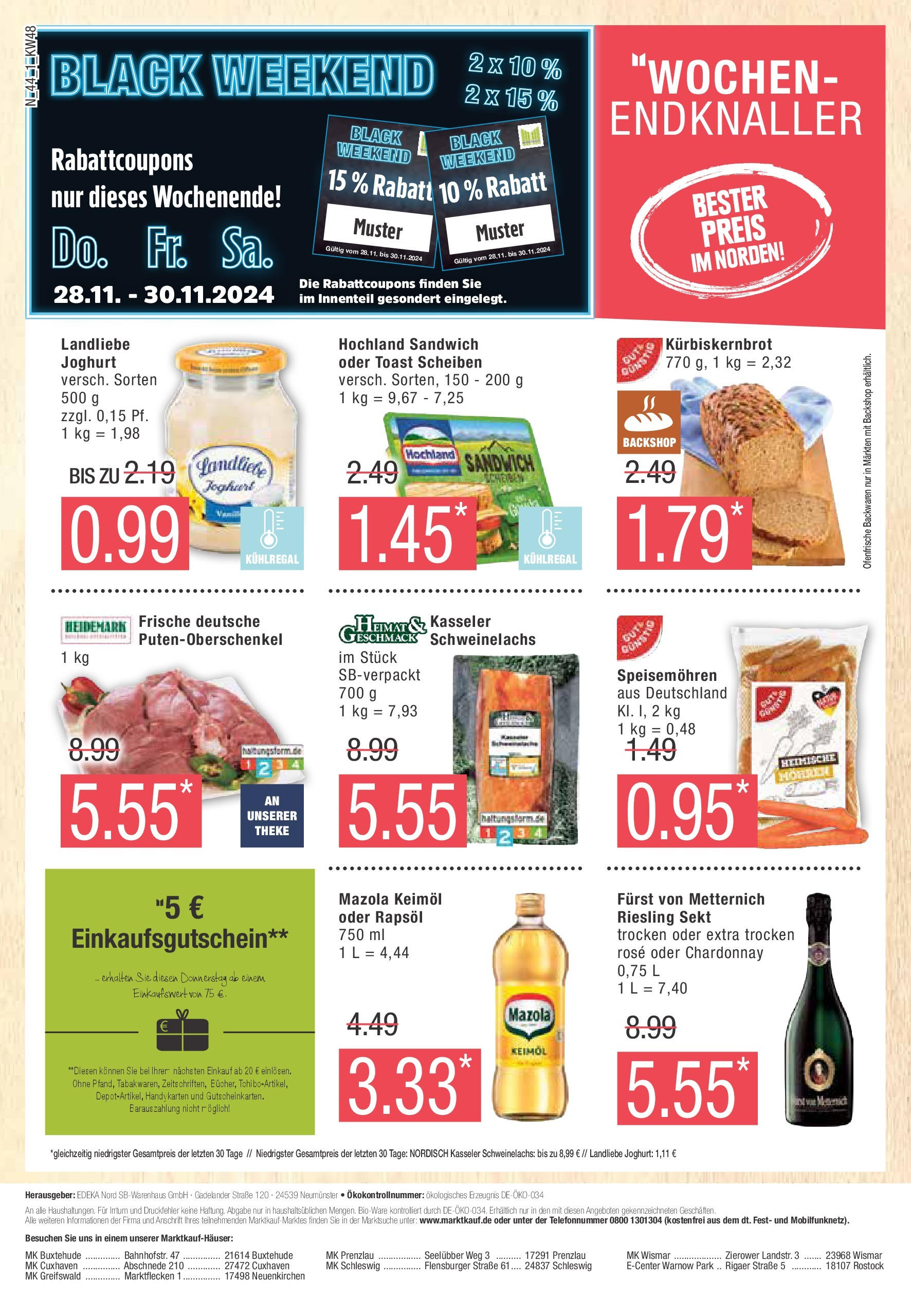 Marktkauf - Marktkauf: Wochenangebote (ab 24.11.2024) » Angebote online | Seite: 44