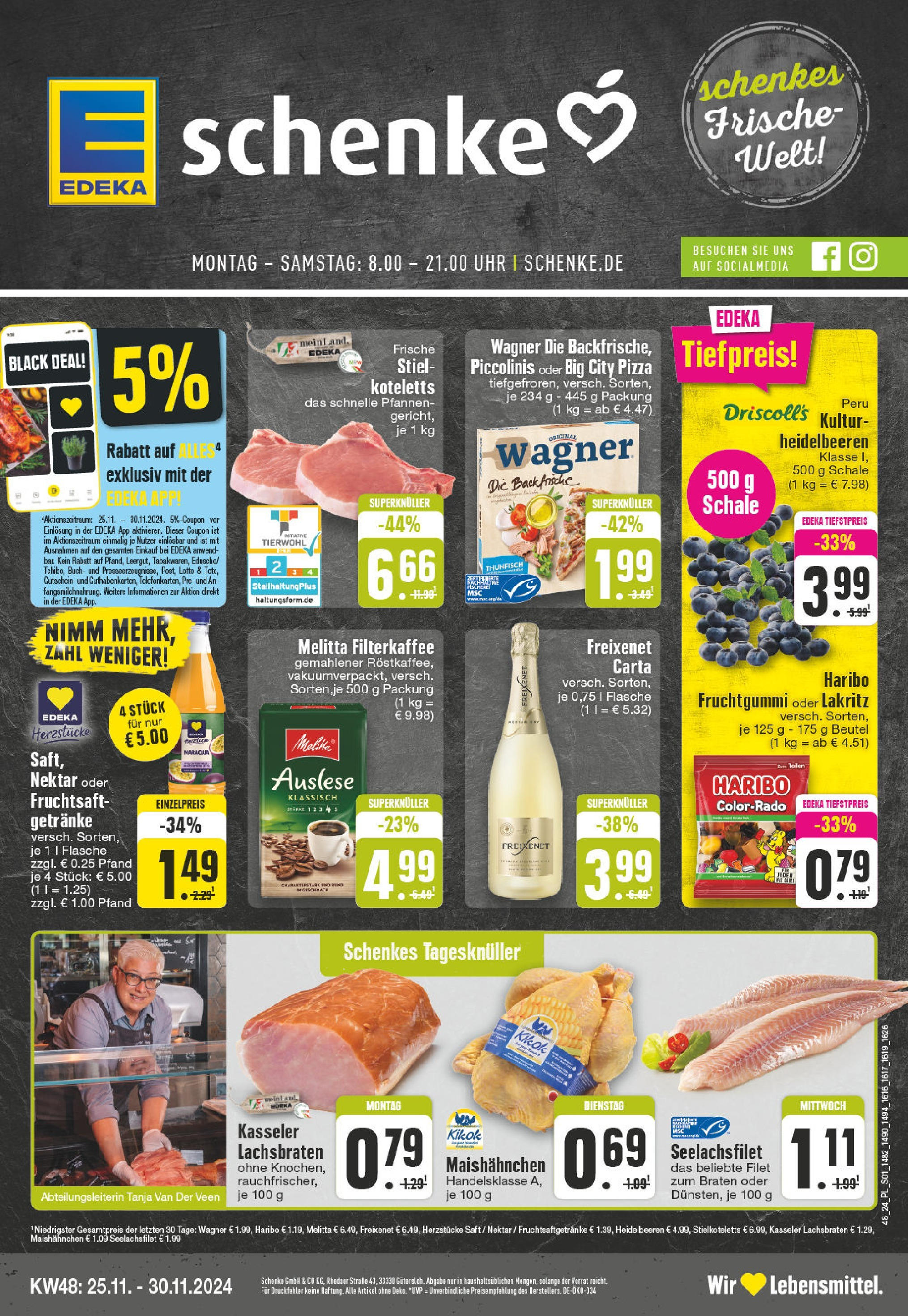 Edeka - EDEKA: Wochenangebote (ab 24.11.2024) » Angebote Online | Seite: 1 | Produkte: Haribo, Thunfisch, Pizza, Fruchtsaft