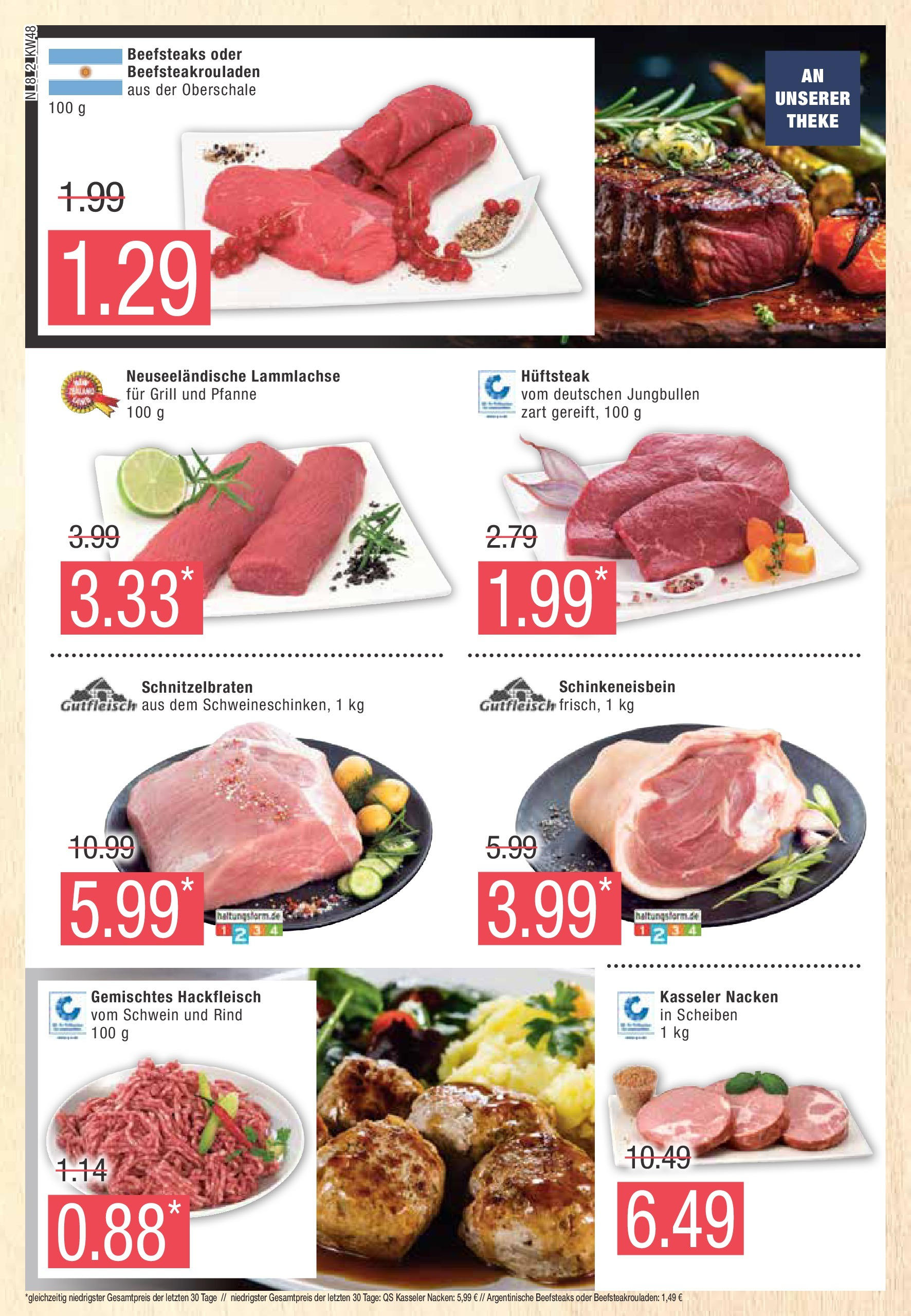 Marktkauf - Marktkauf: Wochenangebote (ab 24.11.2024) » Angebote online | Seite: 8 | Produkte: Grill, Theke, Kasseler nacken, Hackfleisch