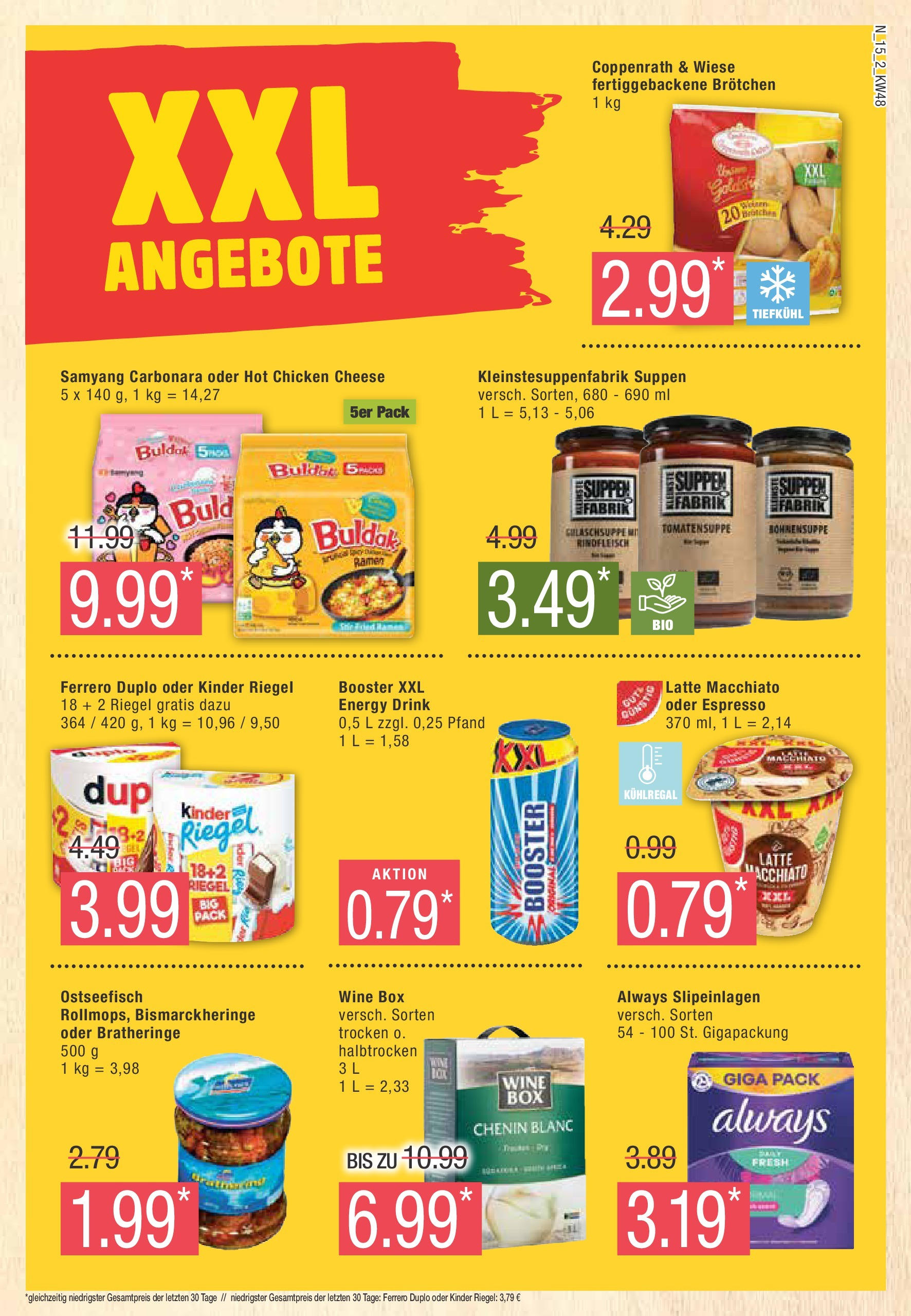 Marktkauf - Marktkauf: Wochenangebote (ab 24.11.2024) » Angebote online | Seite: 15 | Produkte: Energy, Ferrero duplo, Kinder riegel, Rindfleisch