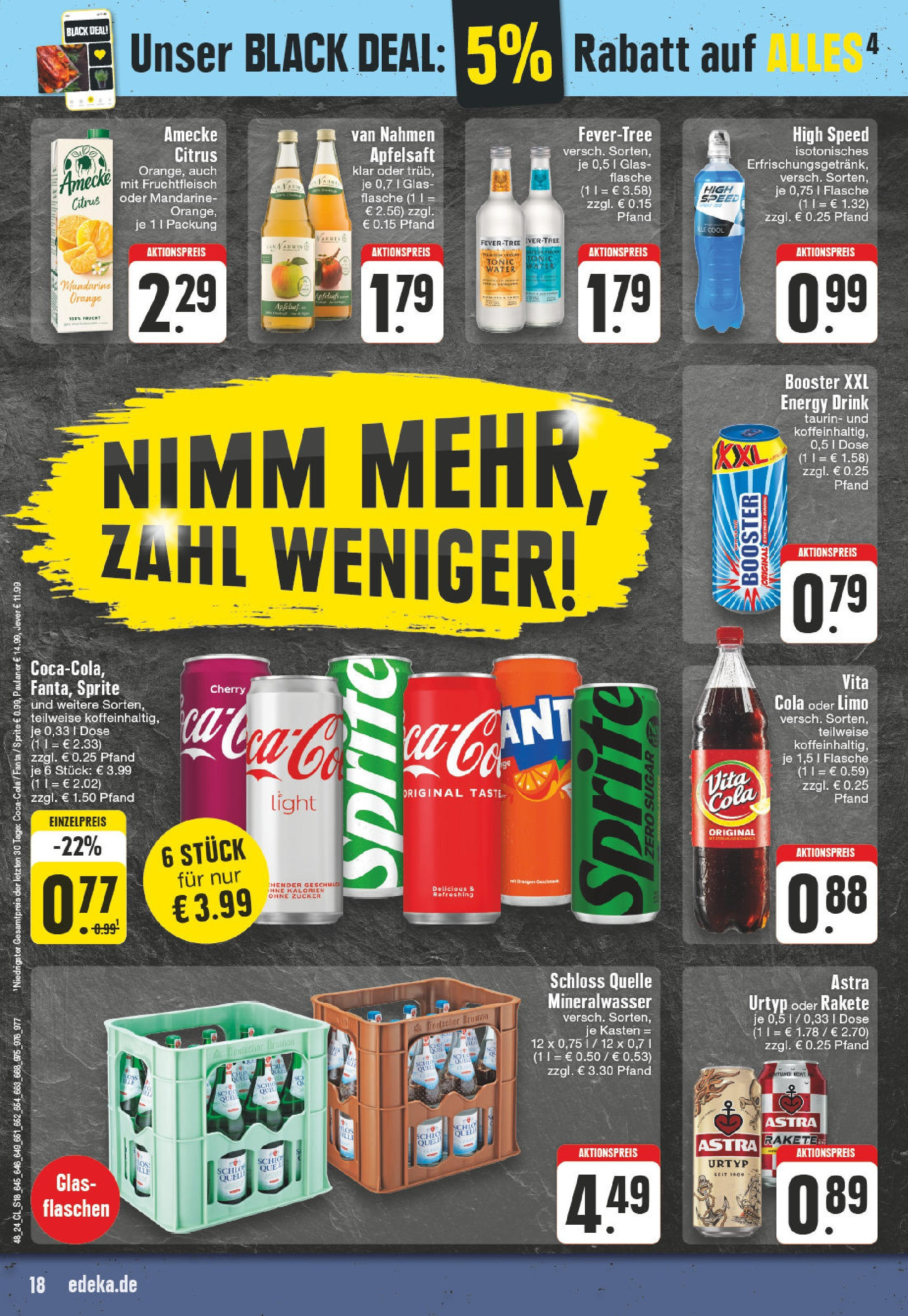 Edeka - Mülheim / Ruhr, Hans-Böckler-Platz 1  (ab 25.11.2024) » Angebote Online | Seite: 18 | Produkte: Sprite, Energy, Astra, Zucker