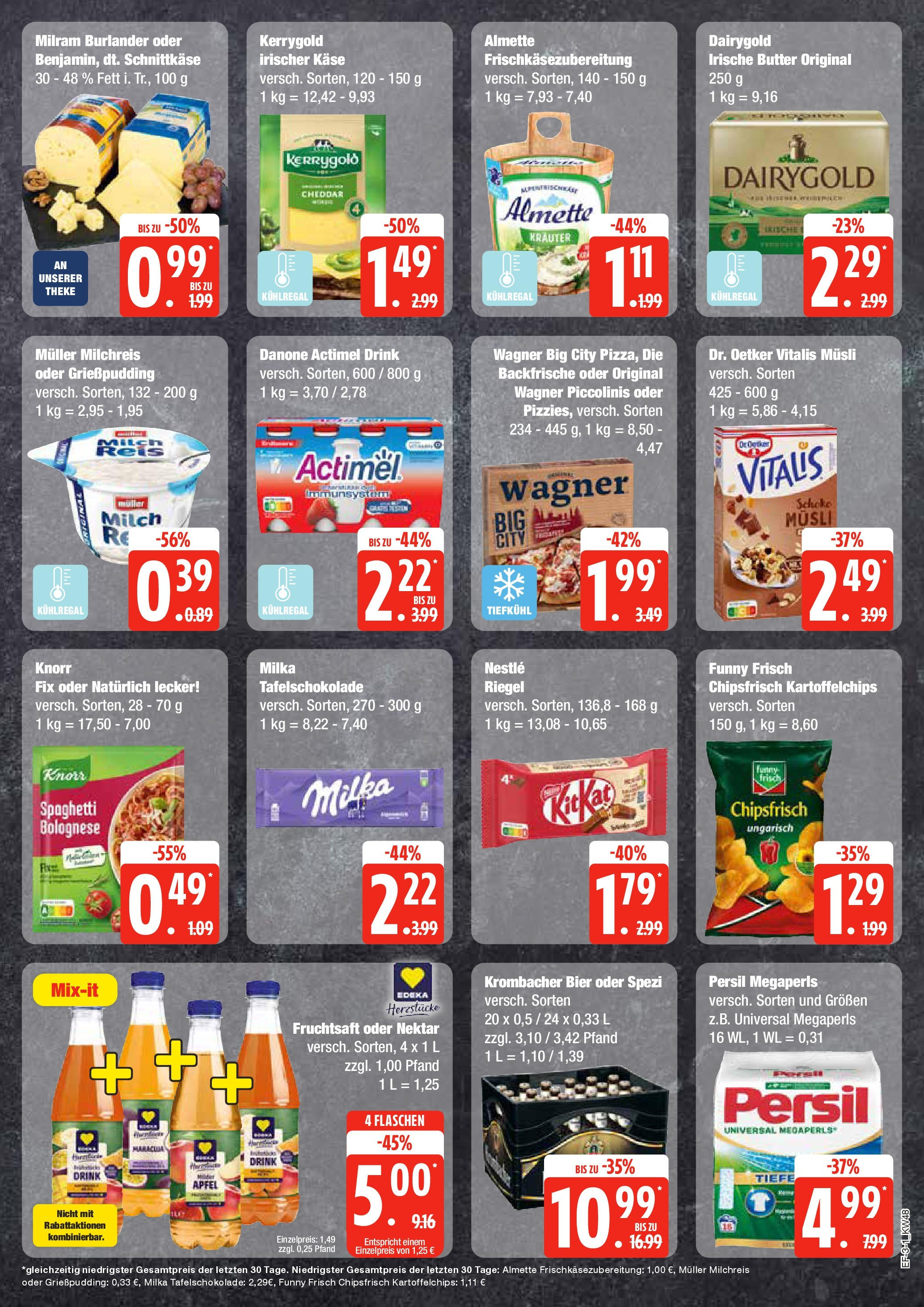 Edeka - EDEKA: Wochenangebote (ab 24.11.2024) » Angebote Online | Seite: 3 | Produkte: Musli, Almette, Theke, Bier