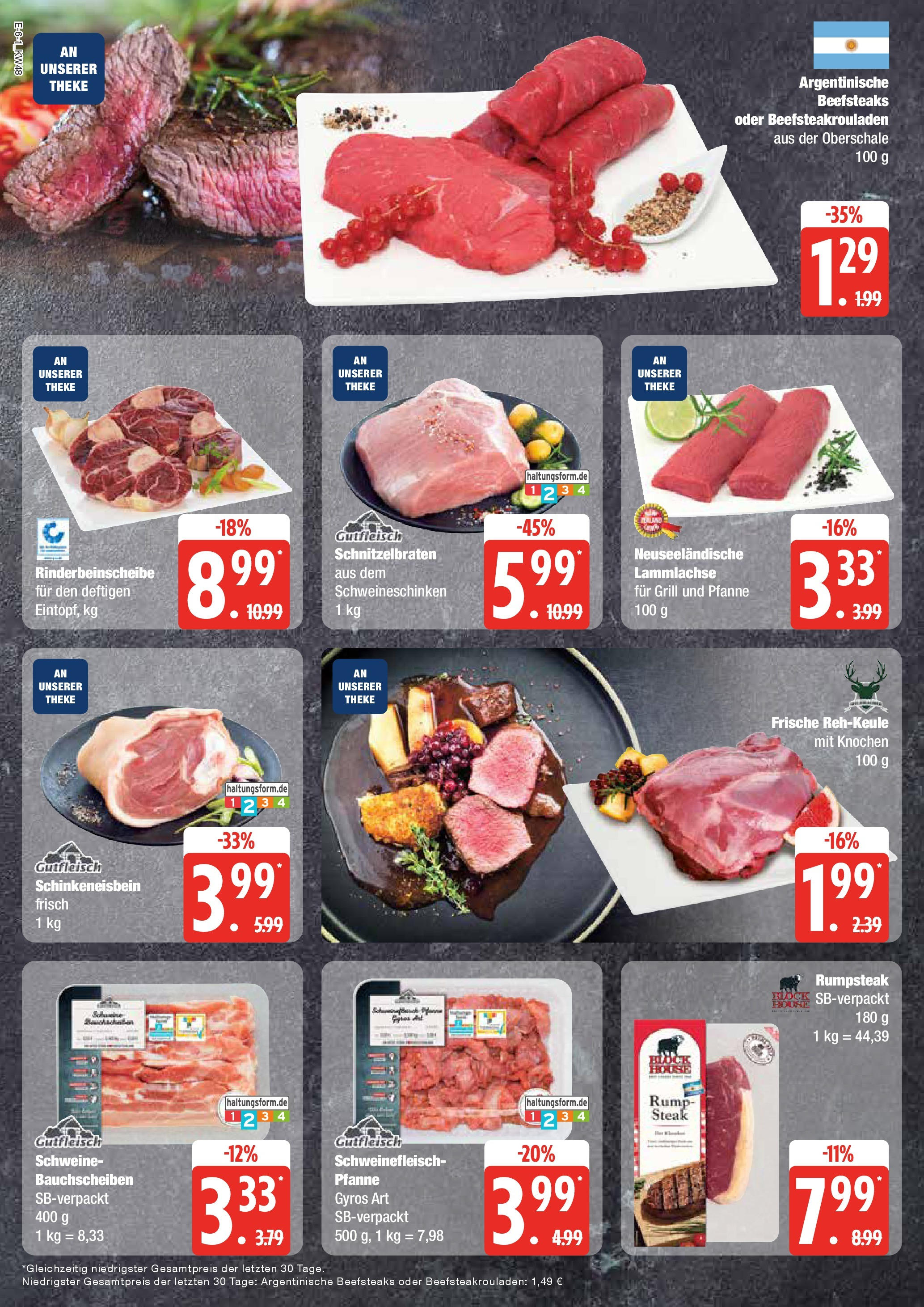 Edeka - EDEKA: Wochenangebote (ab 24.11.2024) » Angebote Online | Seite: 6 | Produkte: Grill, Theke, Schweinefleisch, Fleisch