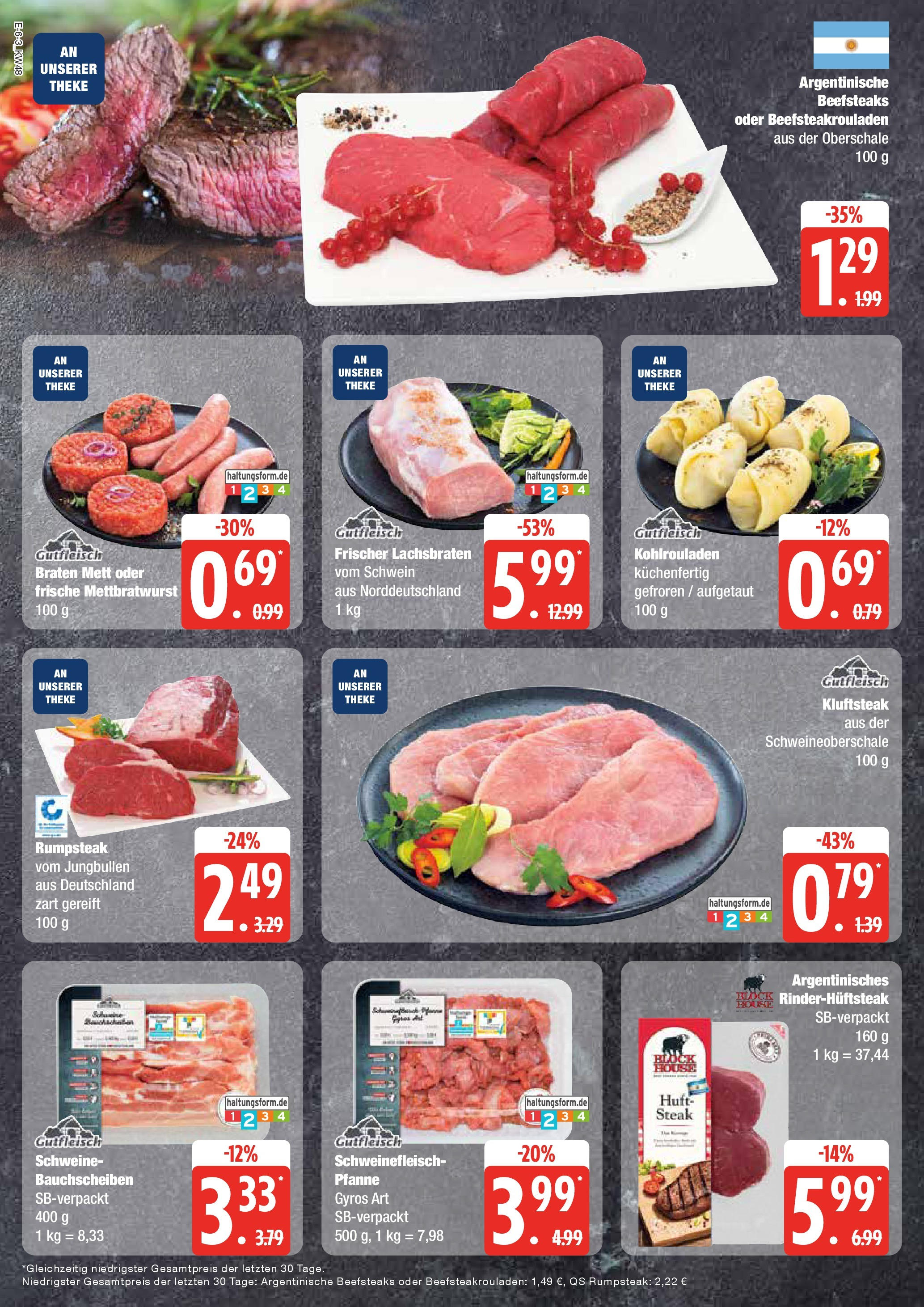 Edeka - EDEKA: Wochenangebote (ab 24.11.2024) » Angebote Online | Seite: 6 | Produkte: Rumpsteak, Gyros, Schweinefleisch, Fleisch