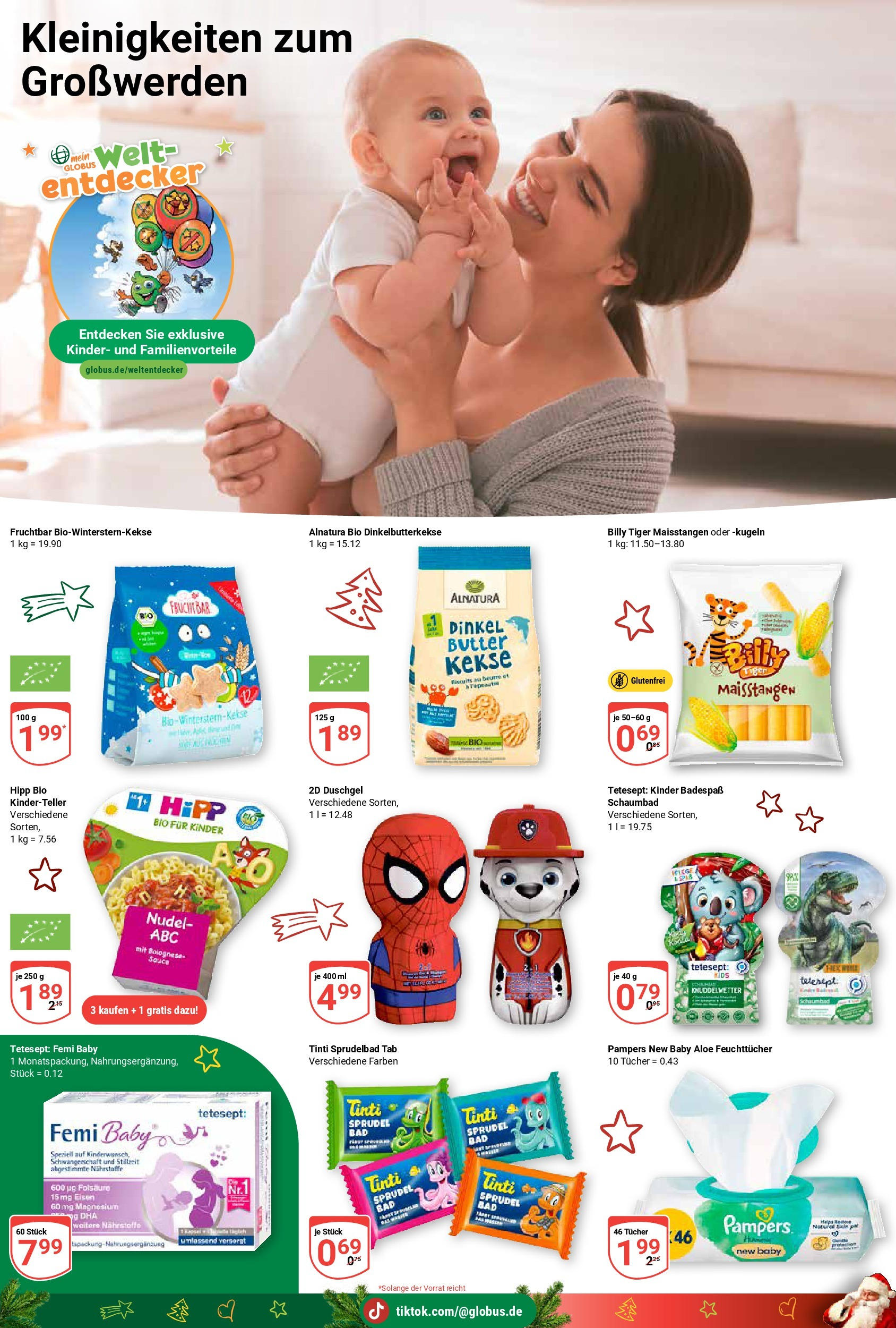 Globus - Zell, Fliehburgstraße 4  (ab 25.11.2024) » Angebote online | Seite: 19 | Produkte: Butter, Pampers, Duschgel, Kekse