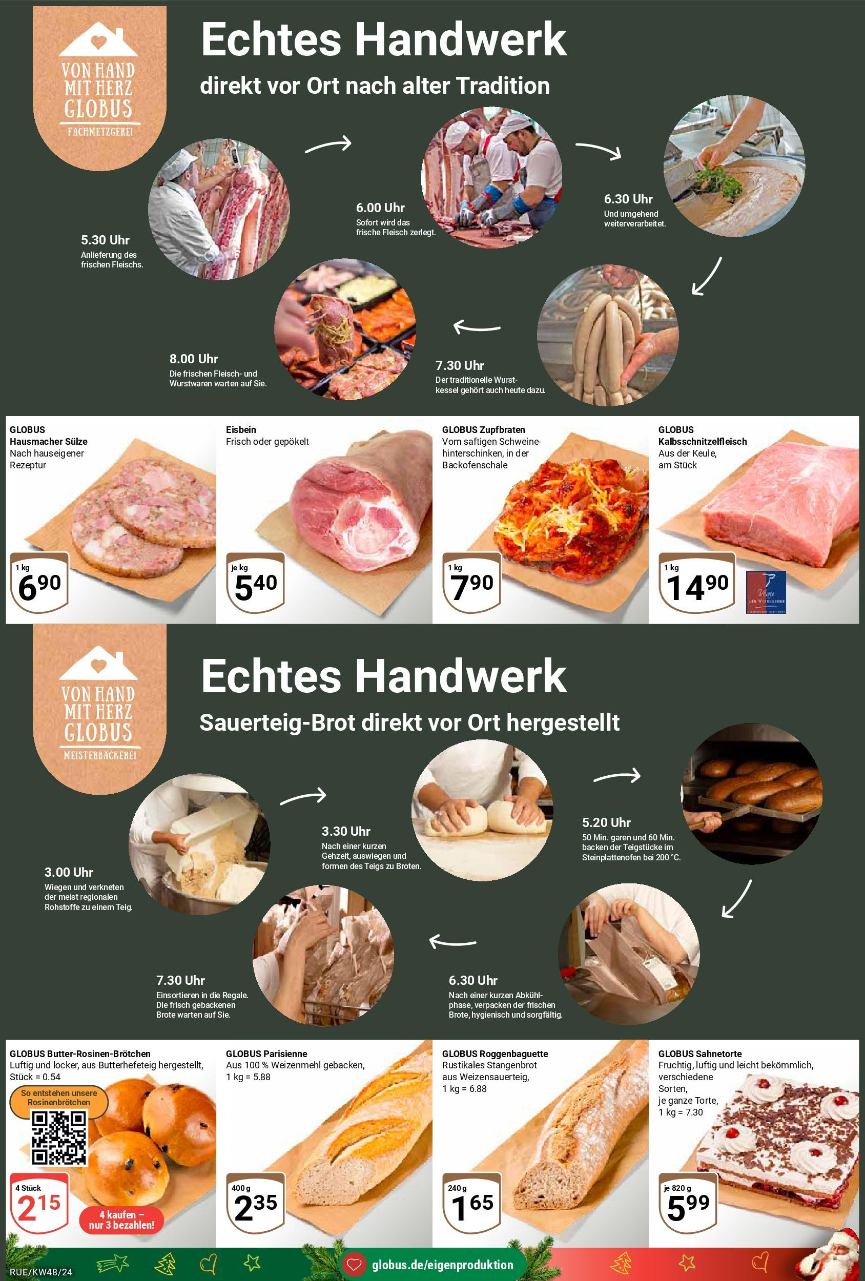 Globus - Rüsselsheim, Am Steinmarkt 1  (ab 25.11.2024) » Angebote online | Seite: 2 | Produkte: Weizenmehl, Wurst, Fleisch, Uhr