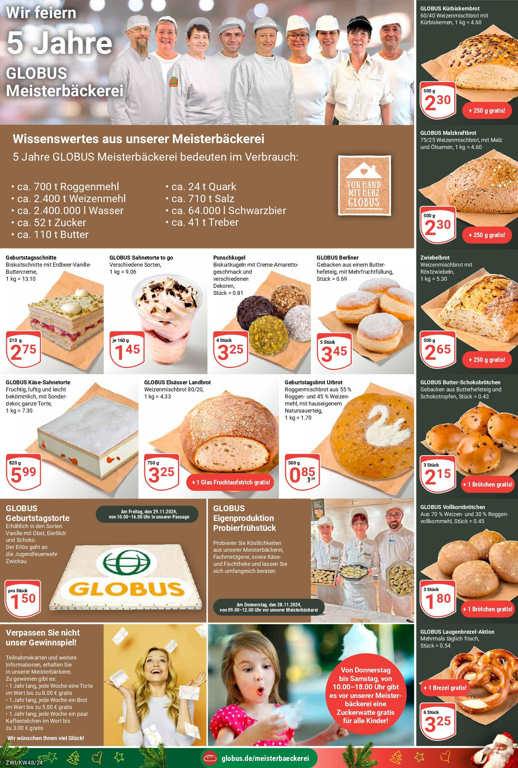 Globus - Zwickau, Äußere Schneeberger Straße 100  (ab 25.11.2024) » Angebote online | Seite: 11 | Produkte: Butter, Käse, Weizenmehl, Zucker