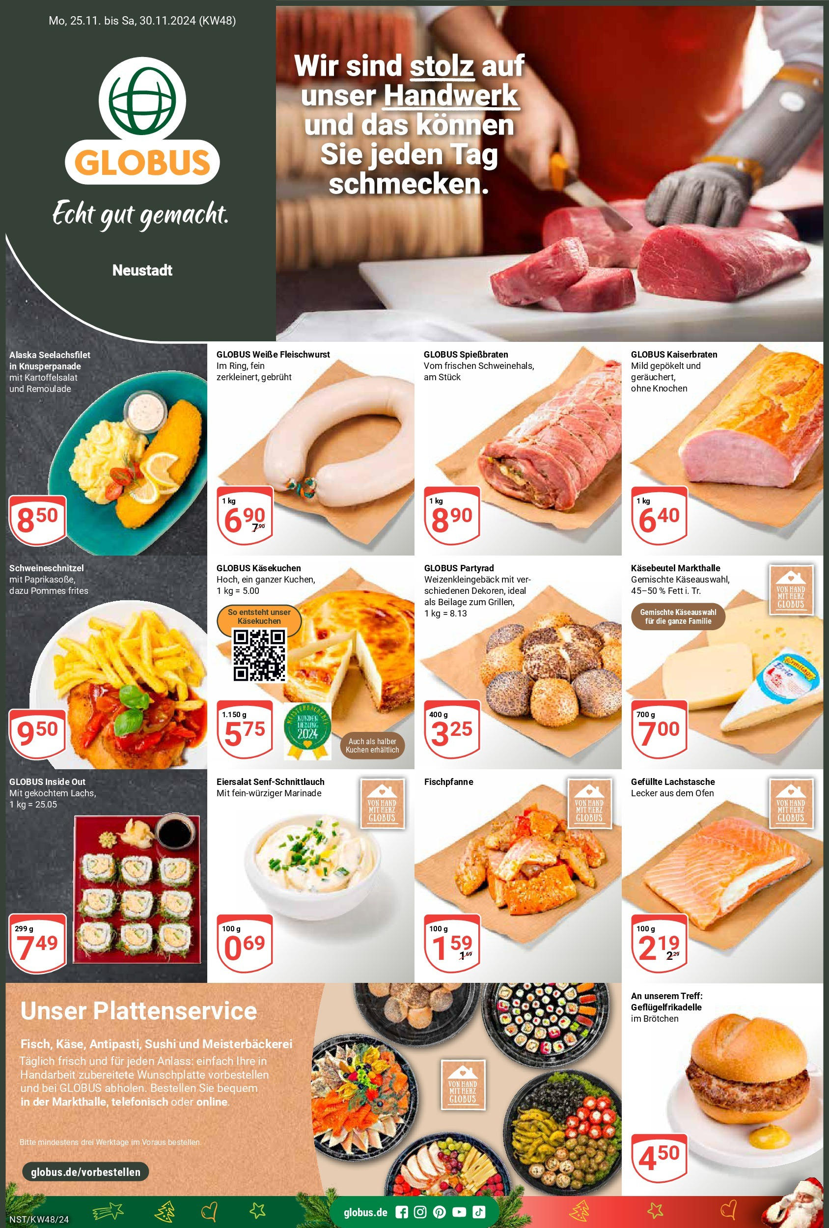 Globus - Globus: Wochenangebote (ab 24.11.2024) » Angebote online | Seite: 1 | Produkte: Ofen, Pommes, Pommes frites, Kuchen