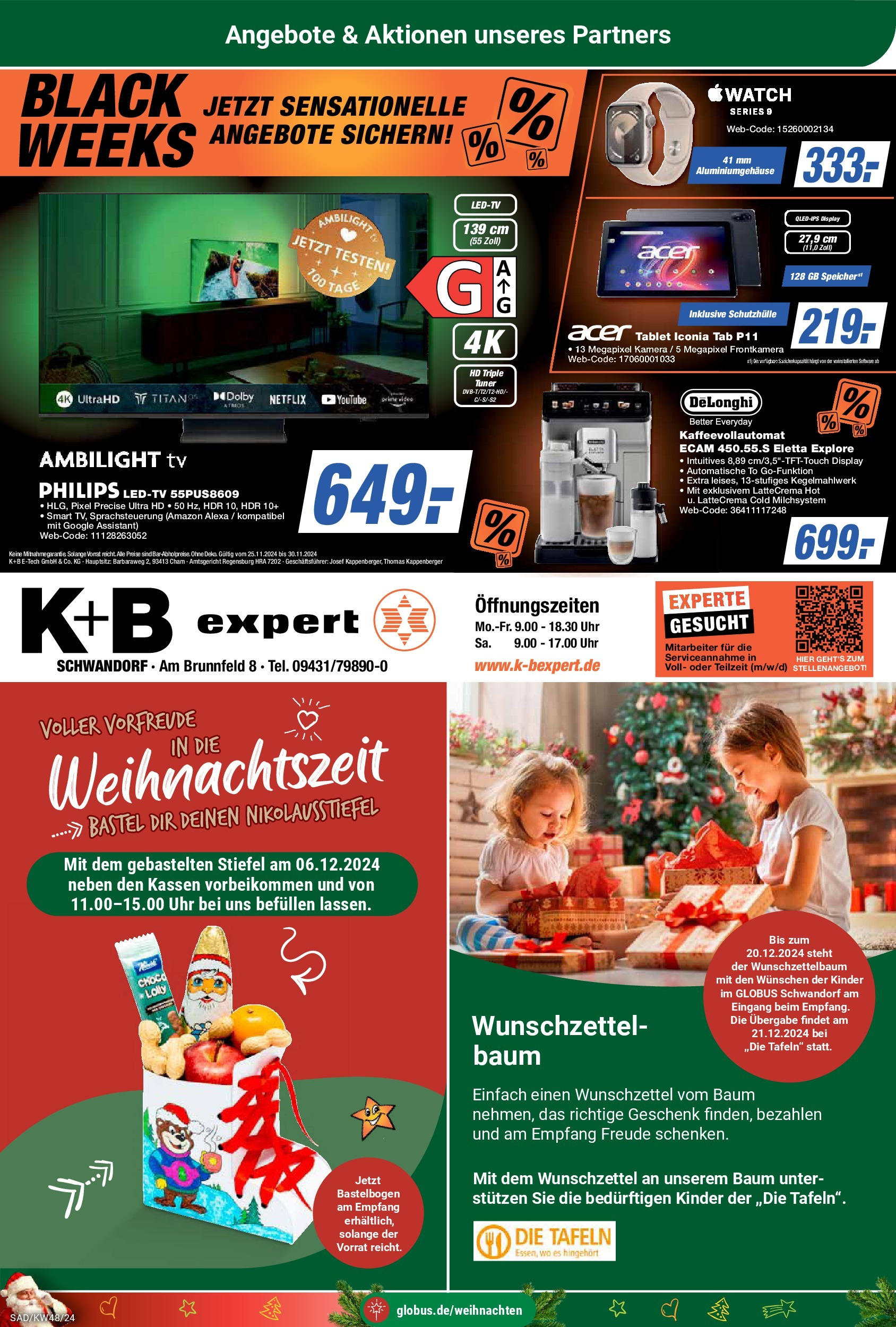 Globus - Globus: Wochenangebote (ab 24.11.2024) » Angebote online | Seite: 29 | Produkte: Kamera, Philips, Uhr, TV