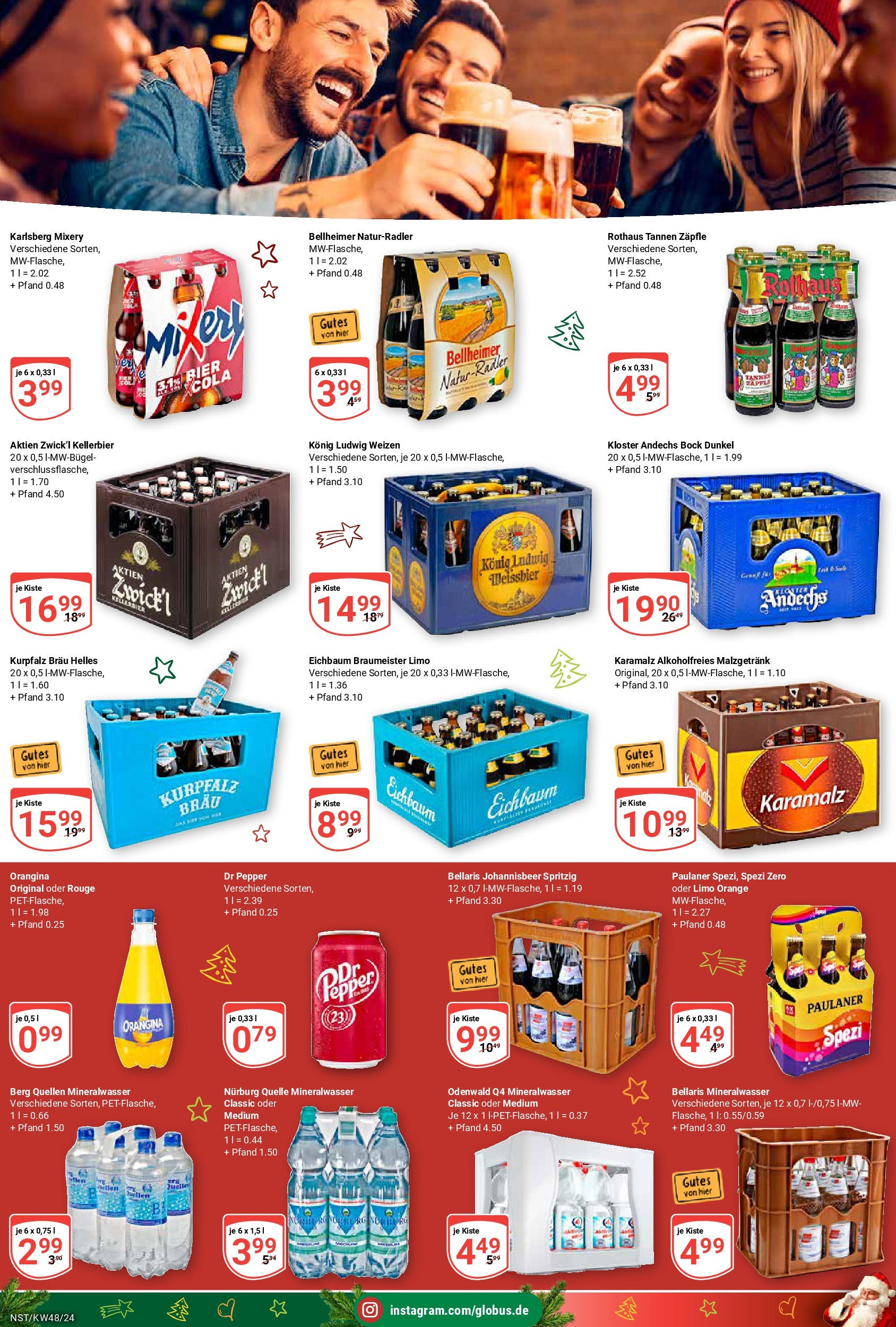 Globus - Globus: Wochenangebote (ab 24.11.2024) » Angebote online | Seite: 24 | Produkte: Cola, Bier, Weißbier, Mixery