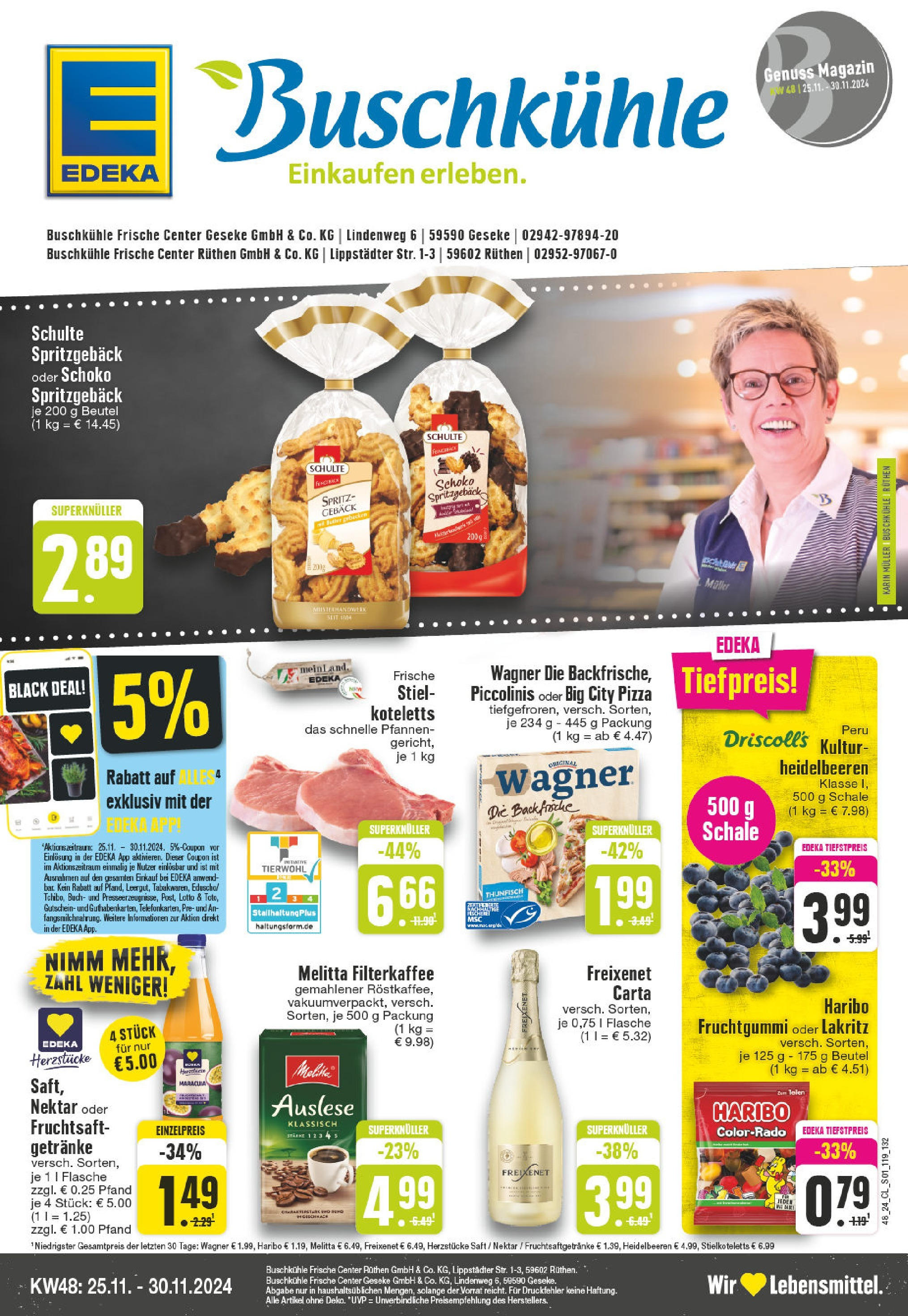 Edeka - EDEKA: Wochenangebote (ab 24.11.2024) » Angebote Online | Seite: 1 | Produkte: Haribo, Freixenet, Piccolinis, Saft