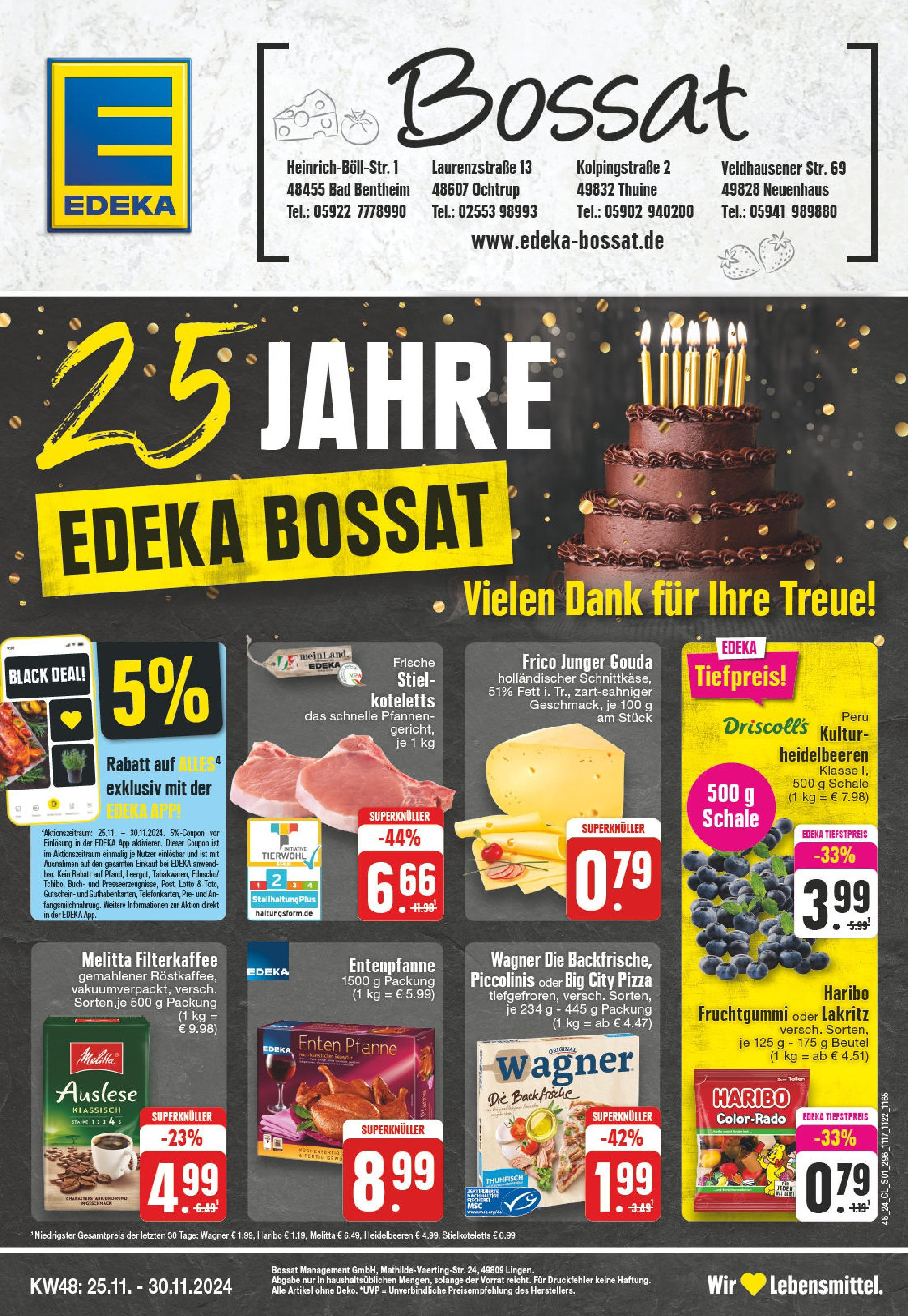 Edeka - EDEKA: Wochenangebote (ab 24.11.2024) » Angebote Online | Seite: 1 | Produkte: Haribo, Thunfisch, Bad, Pizza