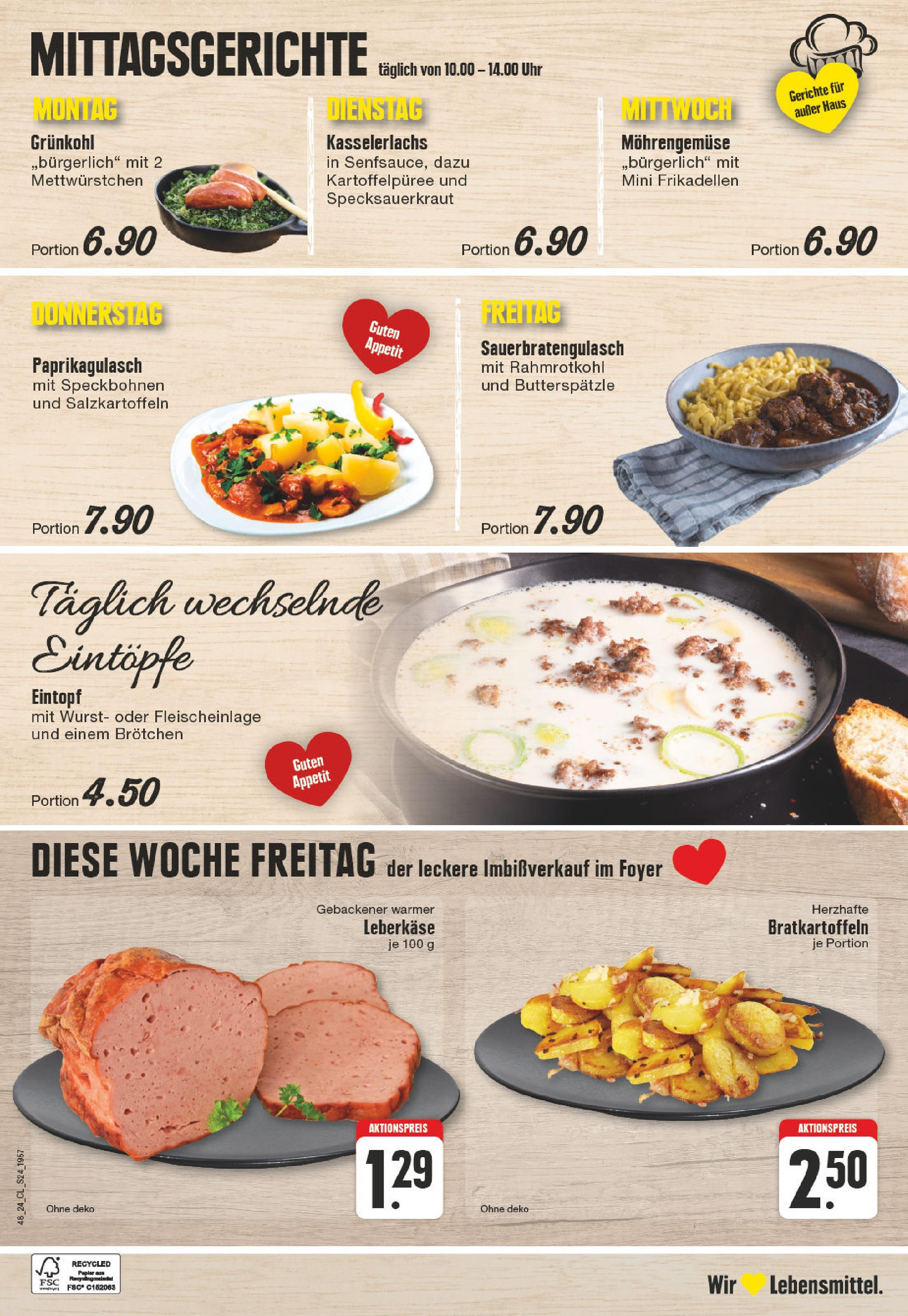 E center Prospekt Leverkusen-Schlebusch, Münsters Gässchen 3 (ab 25.11.2024) » Angebote Online | Seite: 24 | Produkte: Wurst, Uhr, Leberkase