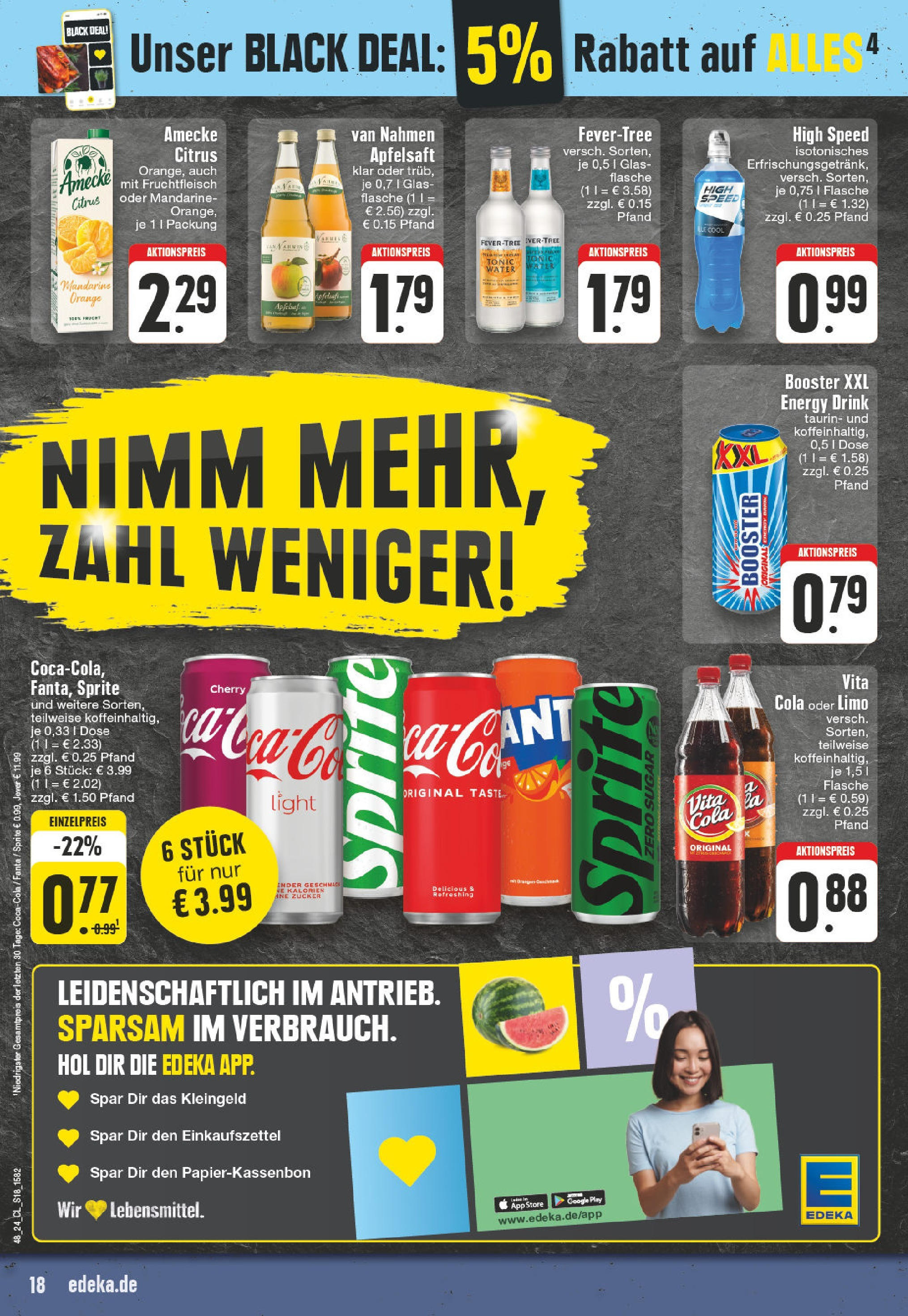 Edeka - EDEKA: Wochenangebote (ab 24.11.2024) » Angebote Online | Seite: 18 | Produkte: Fanta, Energy, Zucker, Jever