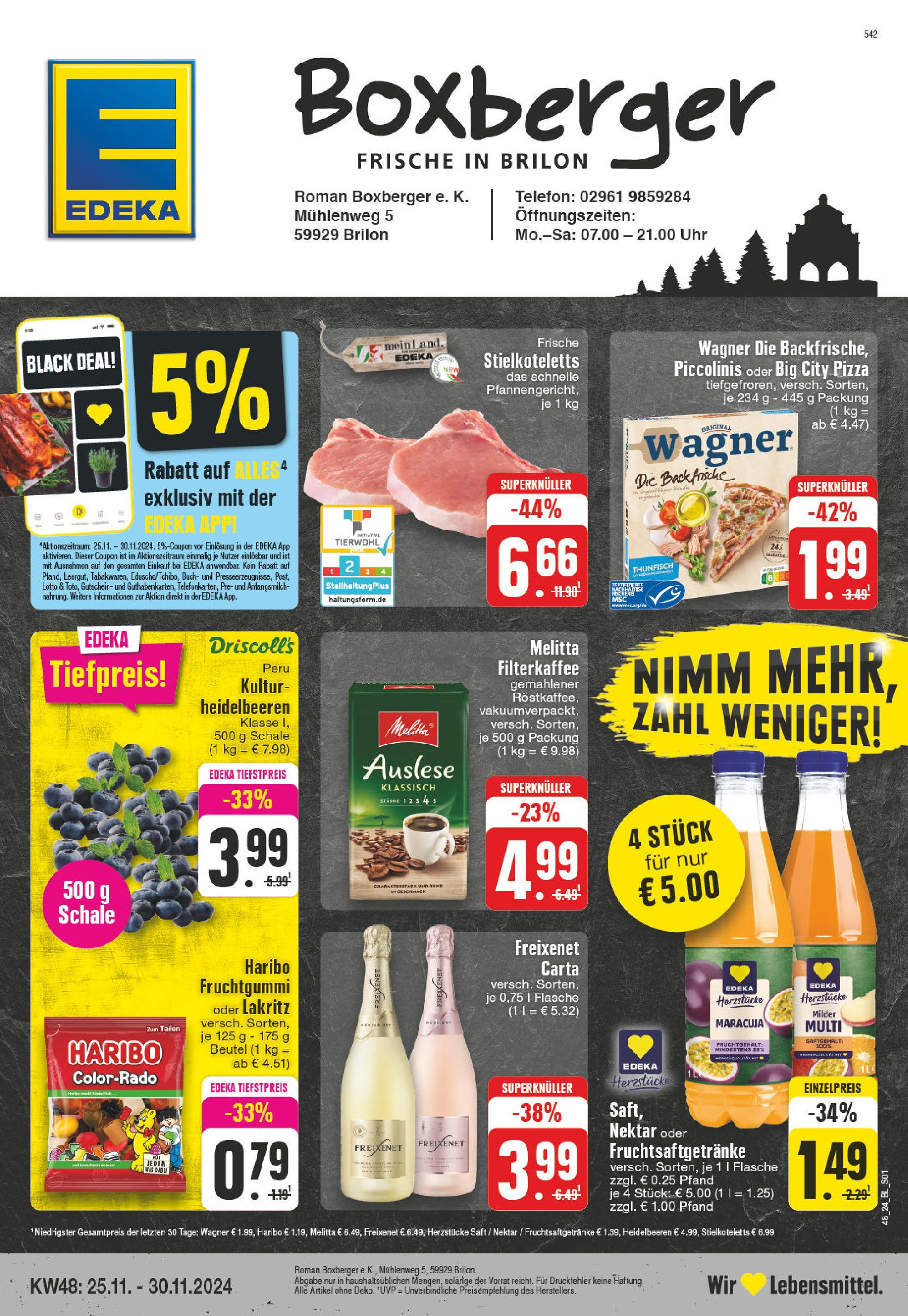 Edeka - EDEKA: Wochenangebote (ab 24.11.2024) » Angebote Online | Seite: 1 | Produkte: Haribo, Thunfisch, Pizza, Telefon