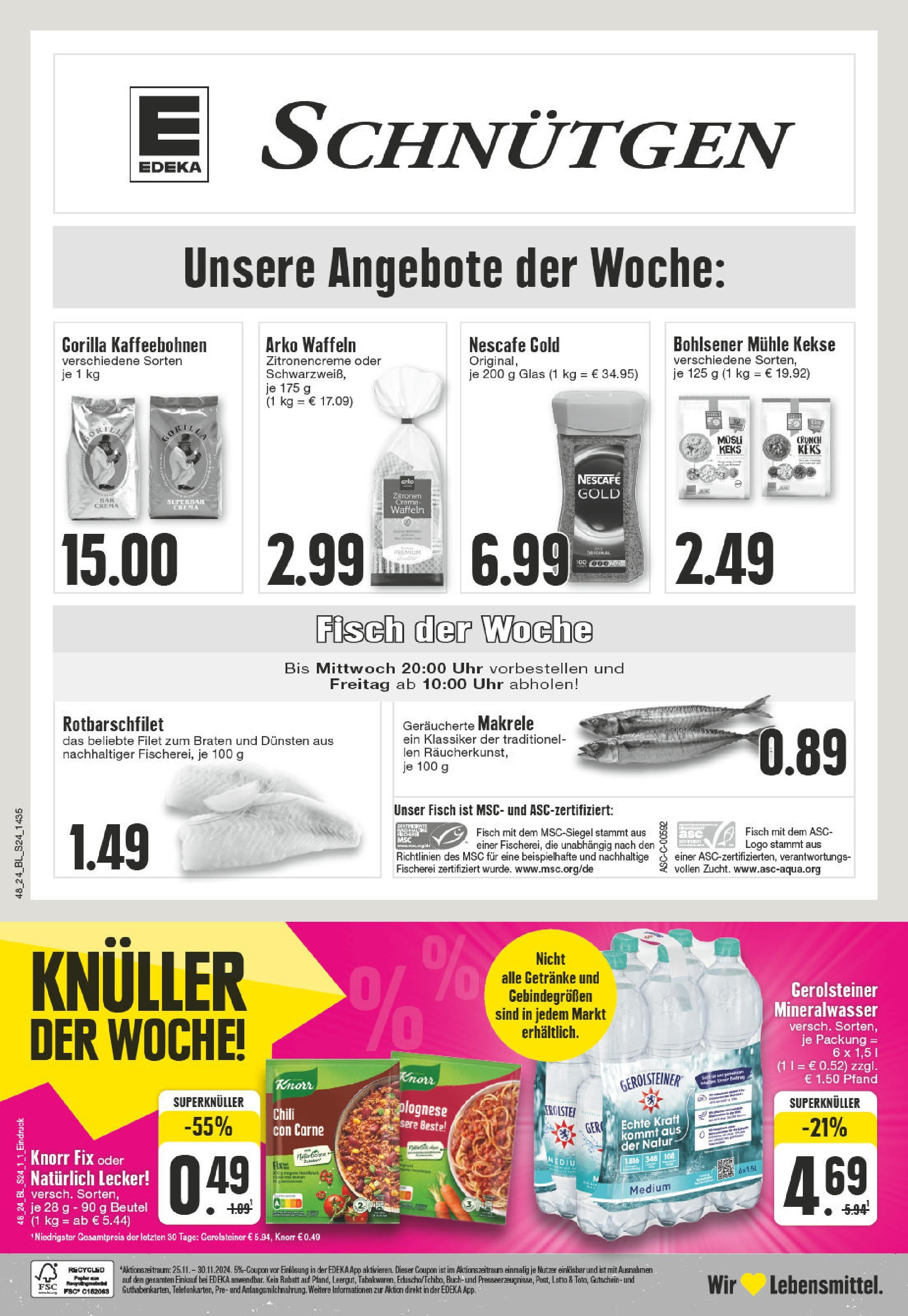 Edeka - EDEKA: Wochenangebote (ab 24.11.2024) » Angebote Online | Seite: 24 | Produkte: Nescafe, Mühle, Chili, Zitronen