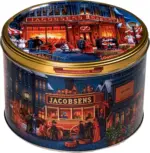 Kaufland хипермаркет Jacobsens Bakery Бисквити в метална кутия - до 23-11-25