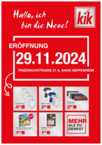 KiK KiK: Neueröffnung in Heppenheim - bis 30.11.2024