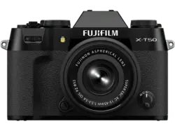 Fujifilm X-T50 Schwarz Systemkamera mit Objektiv FUJINON XC 15-45mm f3.5-5.6 OIS PZ; Systemkamera Set