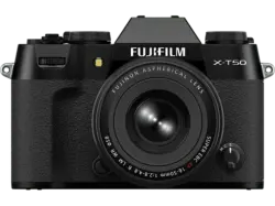 Fujifilm X-T50 Schwarz Systemkamera mit Objektiv FUJINON XF16-50mm f2.8-4.8 R LM WR; Systemkamera Set