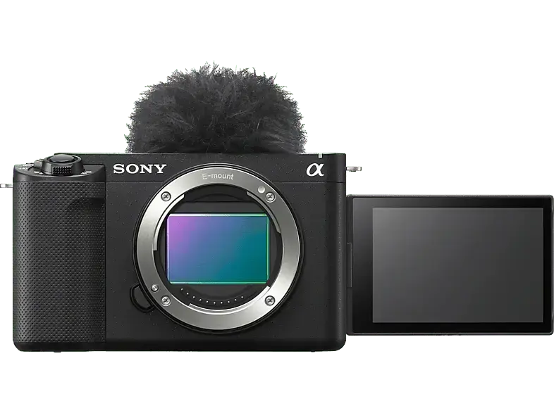 Sony ZV-E1 Systemkamera Gehäuse, 12.1MP Vollformat, 4K60p Video, 10B/s, 5-Achsen Bildstabilisator, 3 Zoll Touch LCD, Schwarz