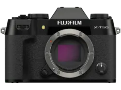 Fujifilm X-T50 Systemkamera Gehäuse, 40.2 MP, APS-C, 6.2K/30p, 8 Bilder/Sek., OLED EVF, 3 Zoll Touch LCD, Schwarz