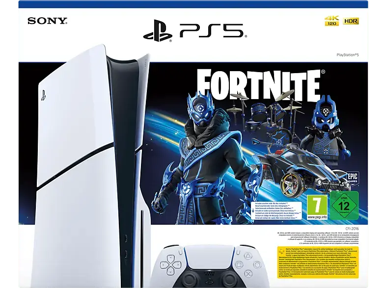 Sony PlayStation®5 Konsole Fortnite® Cobalt Star Bundle (Modellgruppe Slim); PlayStation 5----Spielekonsole