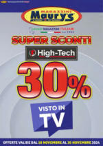 Maurys Super Sconti High Tech 30% - al 30.11.2024