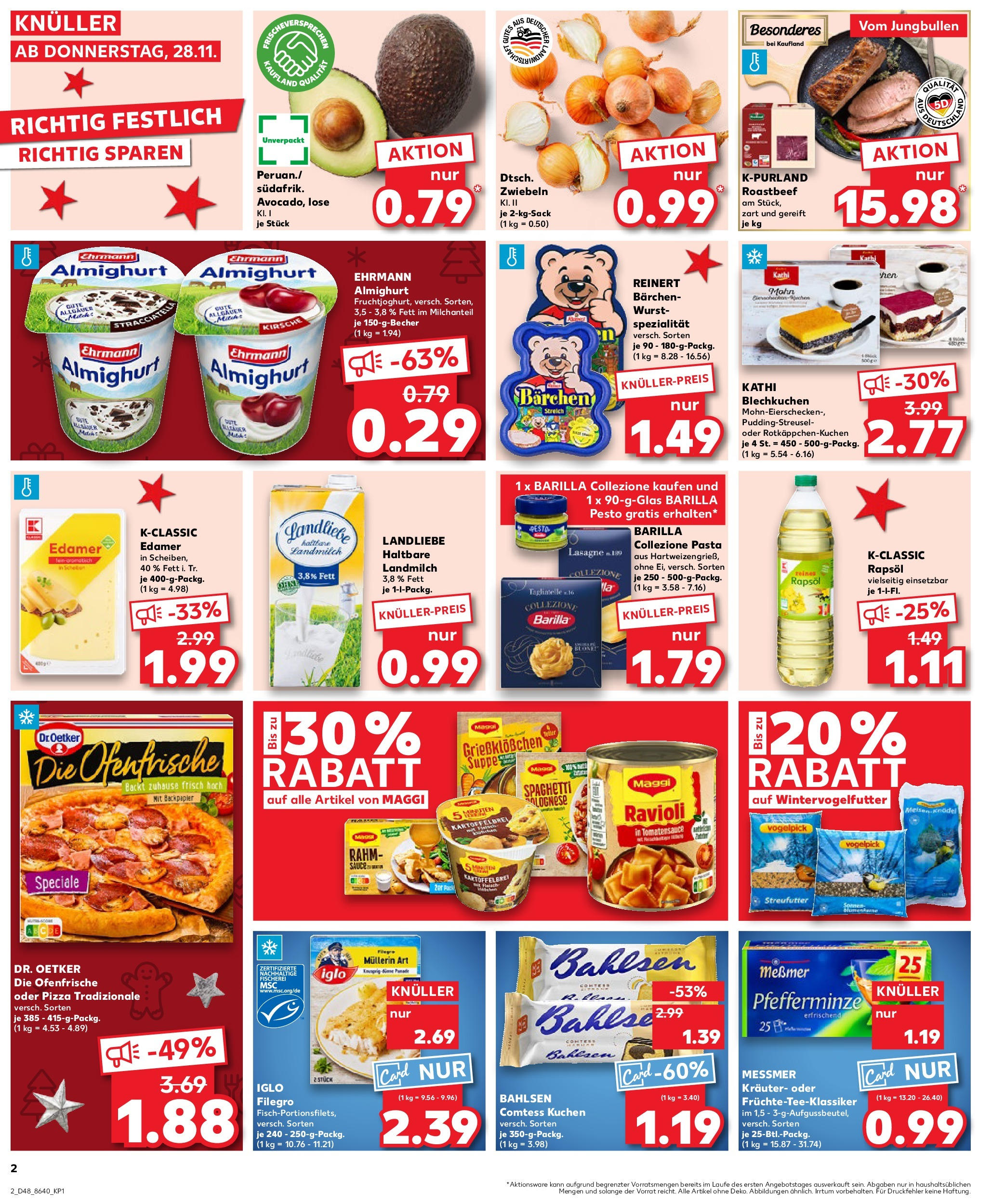 Kaufland - Der Wochenstart Bonn, Oppelner Straße 128 (ab 02.12.2024) » Angebote Online zum Blättern | Seite: 14 | Produkte: Ehrmann almighurt, Iglo, Pizza, Kuchen