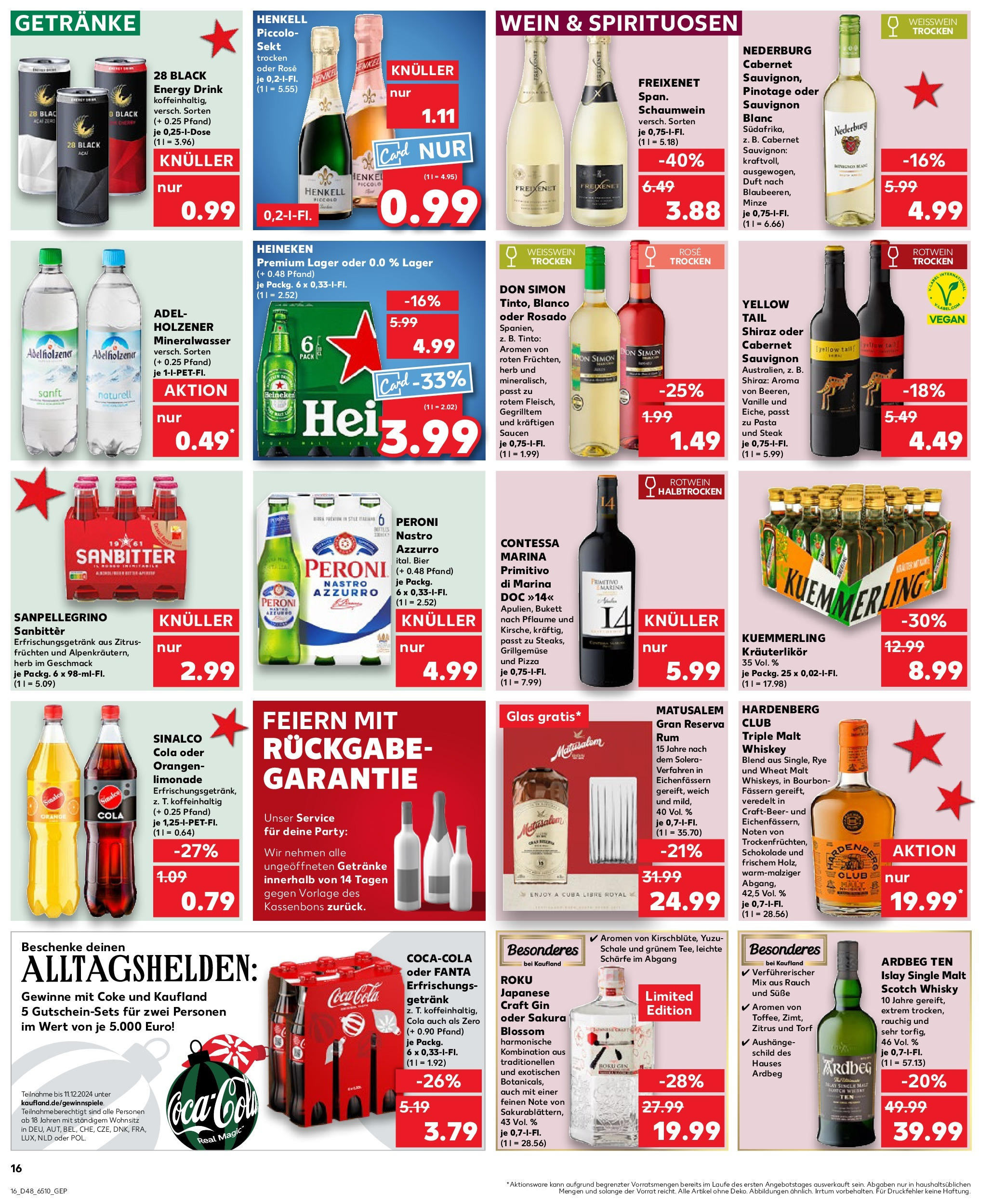 Kaufland - Der Wochenstart Bonn, Oppelner Straße 128 (ab 02.12.2024) » Angebote Online zum Blättern | Seite: 28 | Produkte: Bier, Weißwein, Orangen, Bourbon