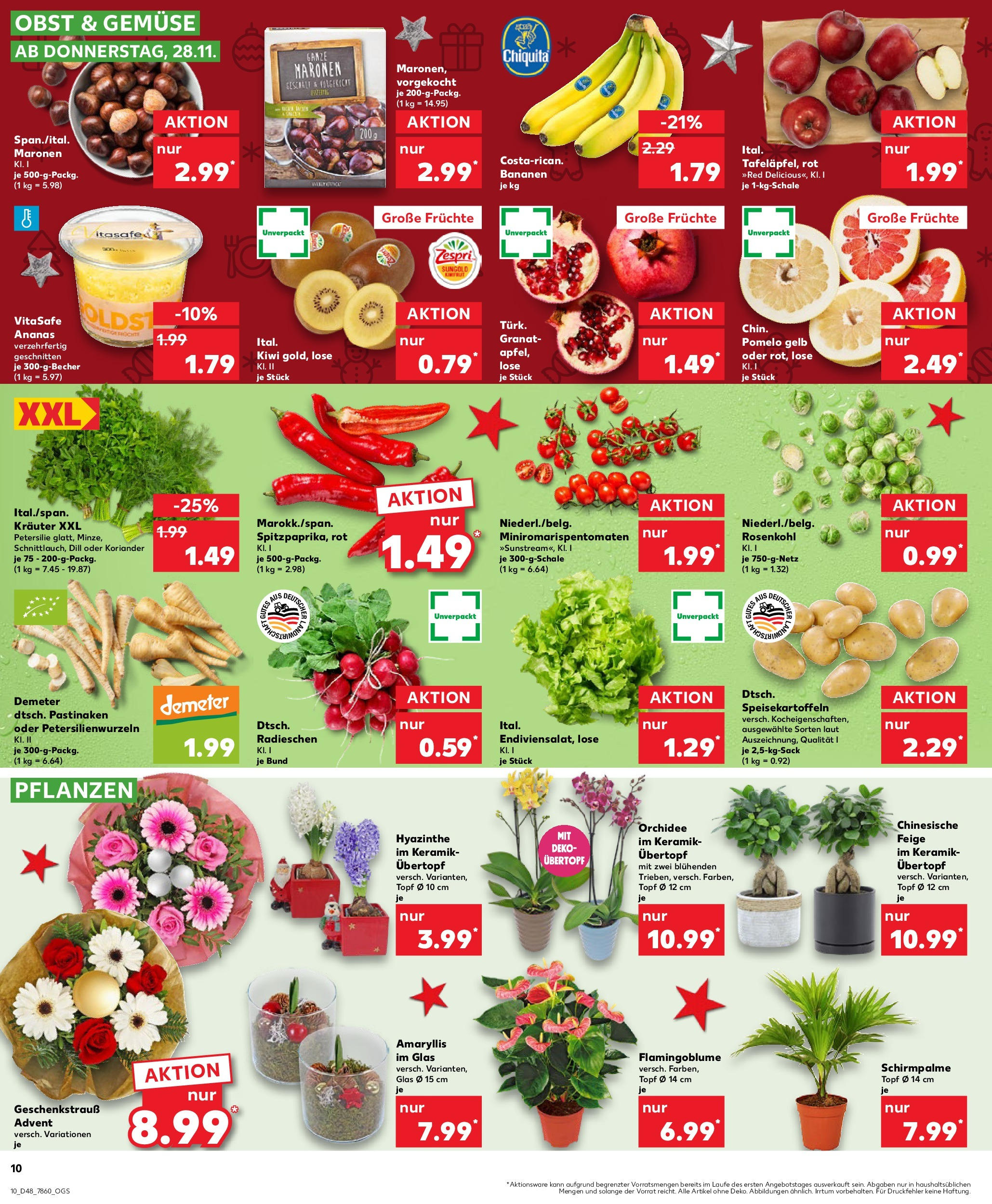 Kaufland - Der Wochenstart Schwäbisch Hall-Hessental, Raiffeisenstraße 22 (ab 02.12.2024) » Angebote Online zum Blättern | Seite: 22 | Produkte: Bananen, Obst, Petersilie, Dill