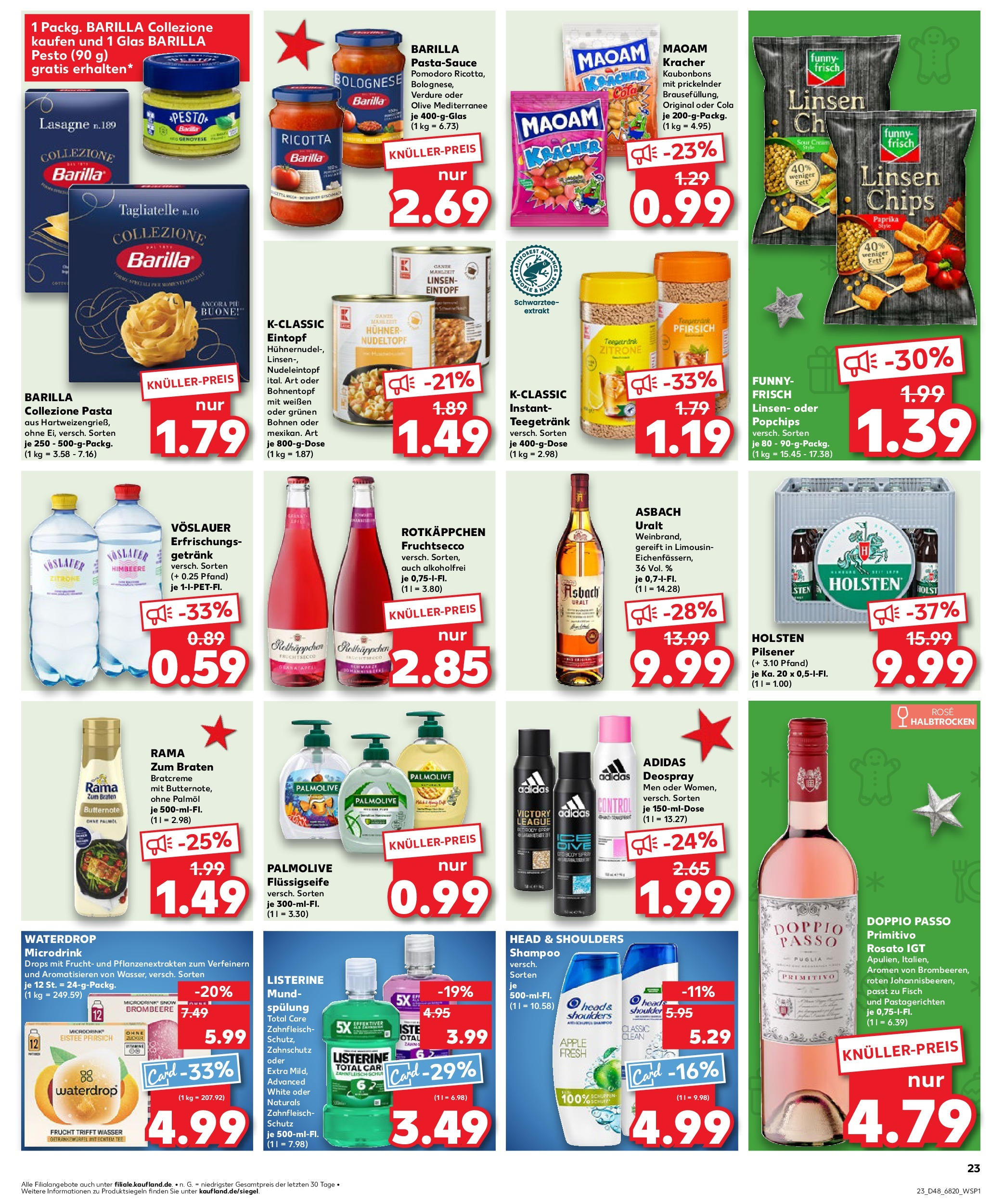 Kaufland - Der Wochenstart Schwäbisch Hall-Hessental, Raiffeisenstraße 22 (ab 02.12.2024) » Angebote Online zum Blättern | Seite: 2 | Produkte: Holsten, Paprika, Chips, Listerine