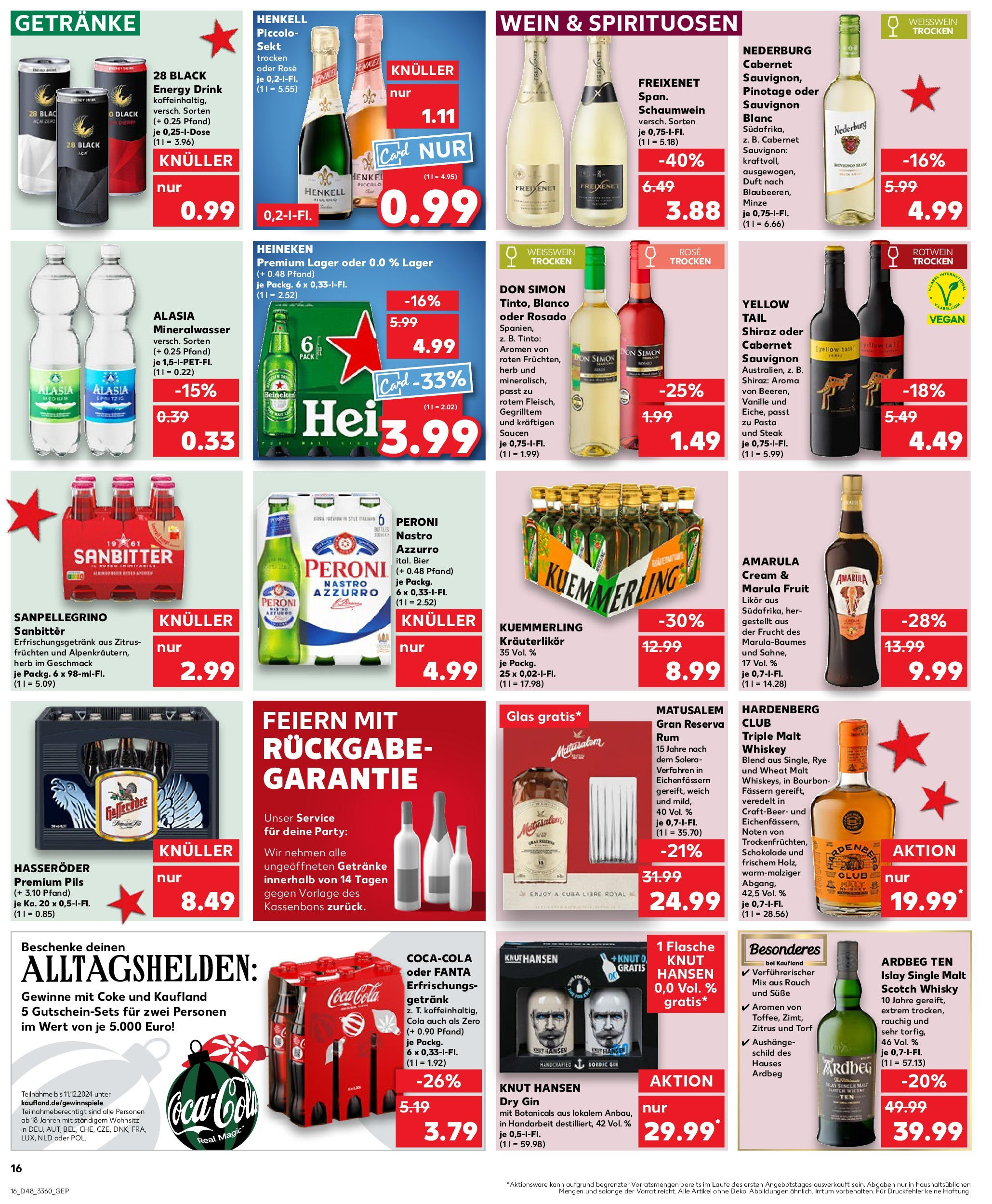 Kaufland - Quedlinburg, Badeborner Weg 2  (ab 28.11.2024) » Angebote Online zum Blättern | Seite: 16 | Produkte: Fanta, Energy, Schokolade, Likör