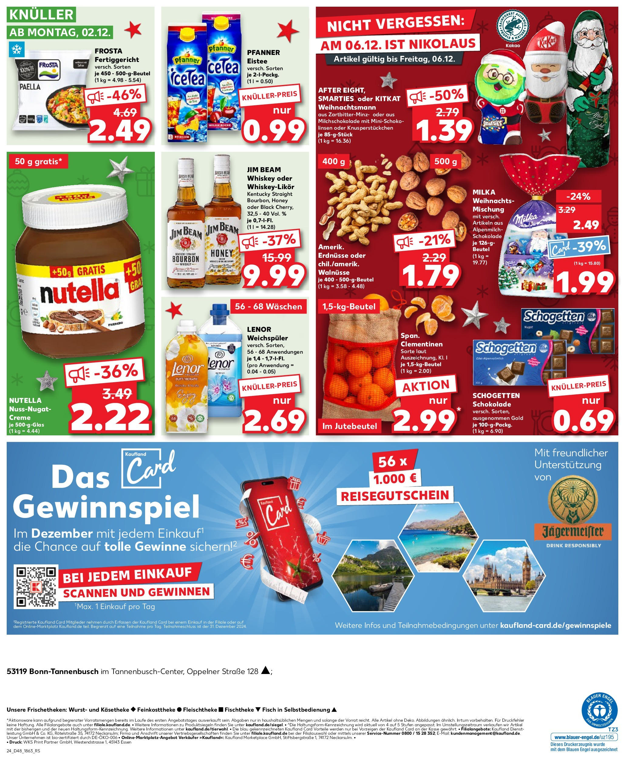 Kaufland - Der Wochenstart Bonn, Oppelner Straße 128 (ab 02.12.2024) » Angebote Online zum Blättern | Seite: 3 | Produkte: Lenor, Fisch, Weichspüler, Wurst