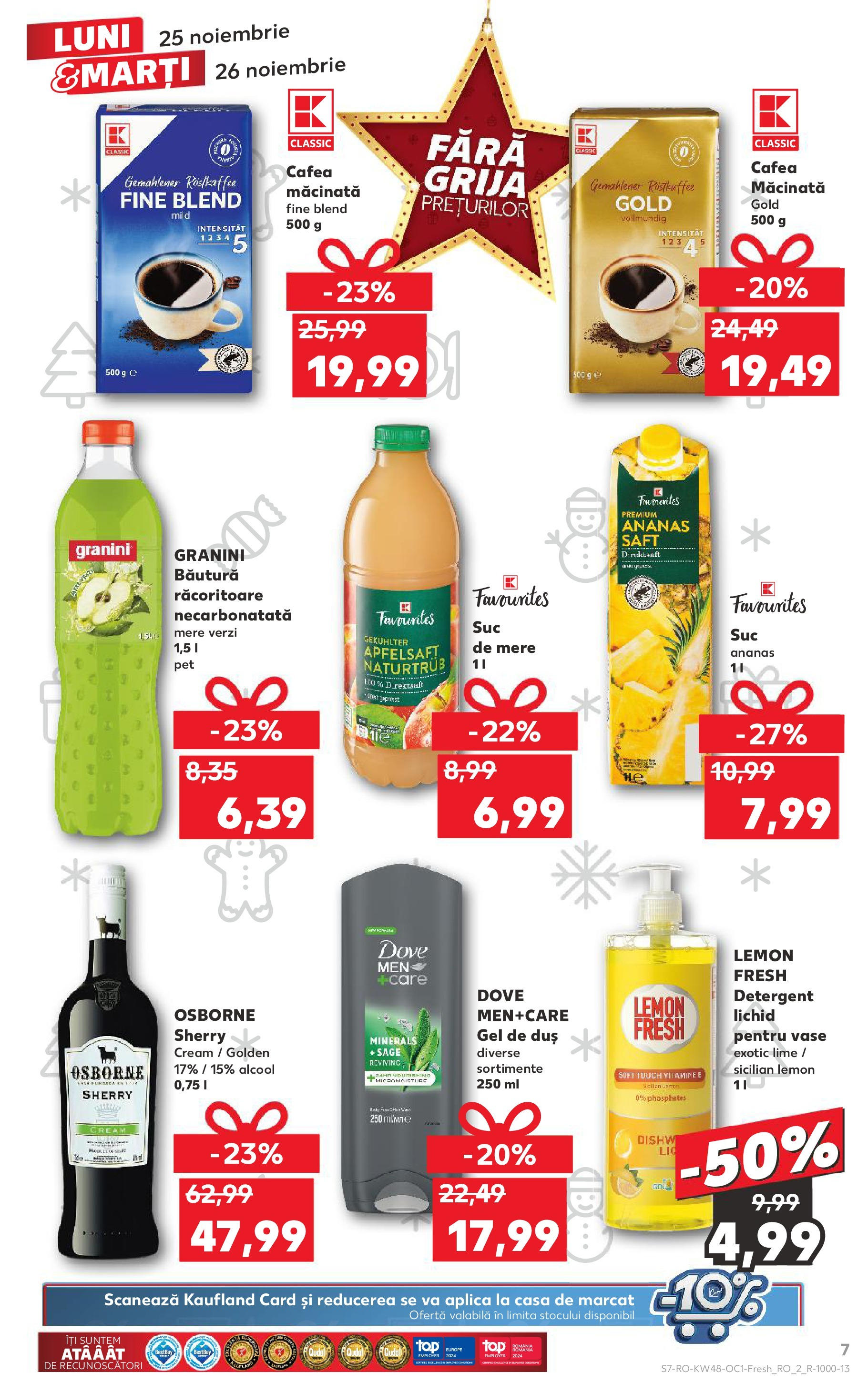 Kaufland - Catalog Kaufland până în data de 26.11.2024 24.11.2024 - Revista si Oferta | Pagină: 7 | Produse: Lime, Duș, Cafea, Mere