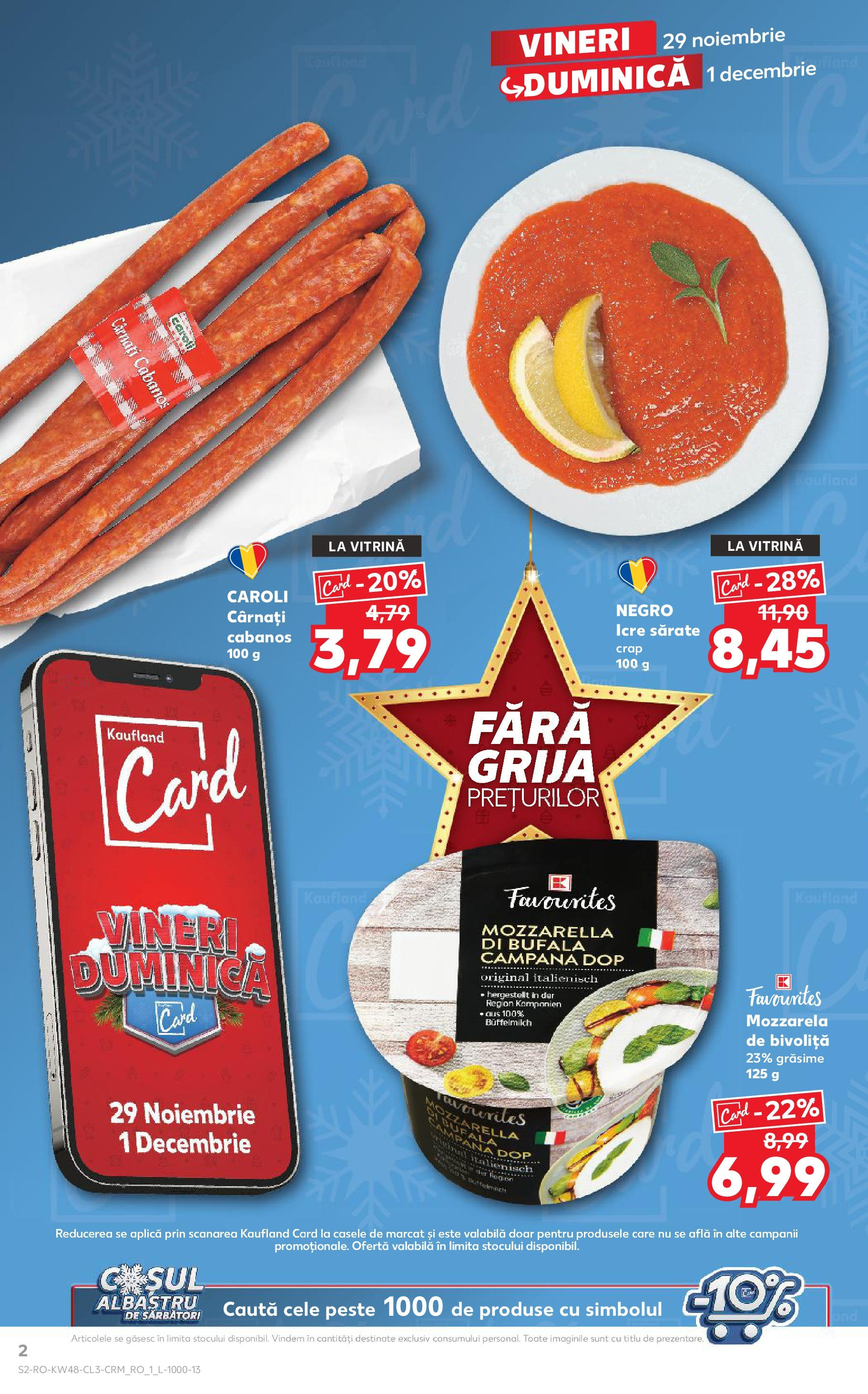 Kaufland - Catalog Kaufland până în data de 01.12.2024 28.11.2024 - Revista si Oferta | Pagină: 2 | Produse: Vitrină, Mozzarella, Pește, Cârnați