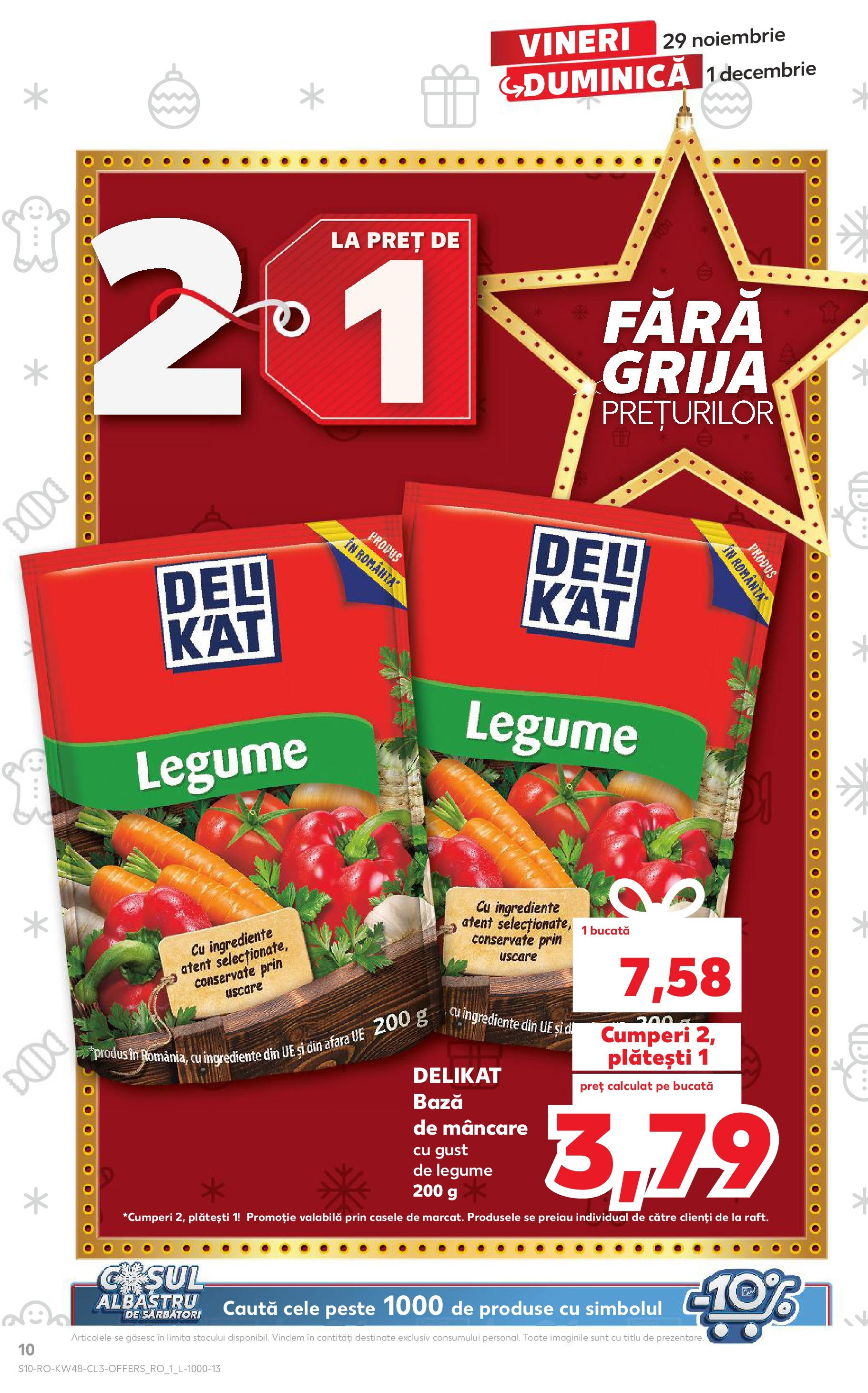 Kaufland - Catalog Kaufland până în data de 01.12.2024 28.11.2024 - Revista si Oferta | Pagină: 10 | Produse: Pește, Legume