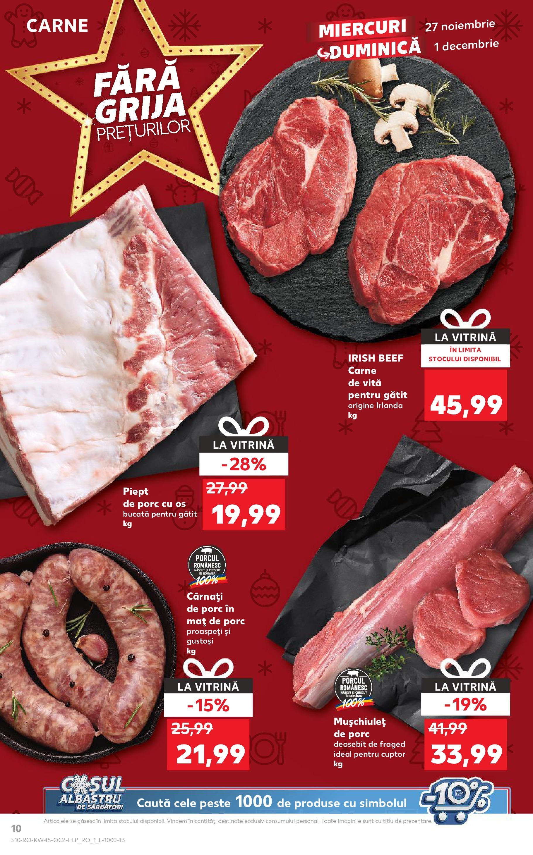 Kaufland - Catalog Kaufland până în data de 01.12.2024 26.11.2024 - Revista si Oferta | Pagină: 10 | Produse: Cuptor, Vitrină, Carne De Vită, Cârnați