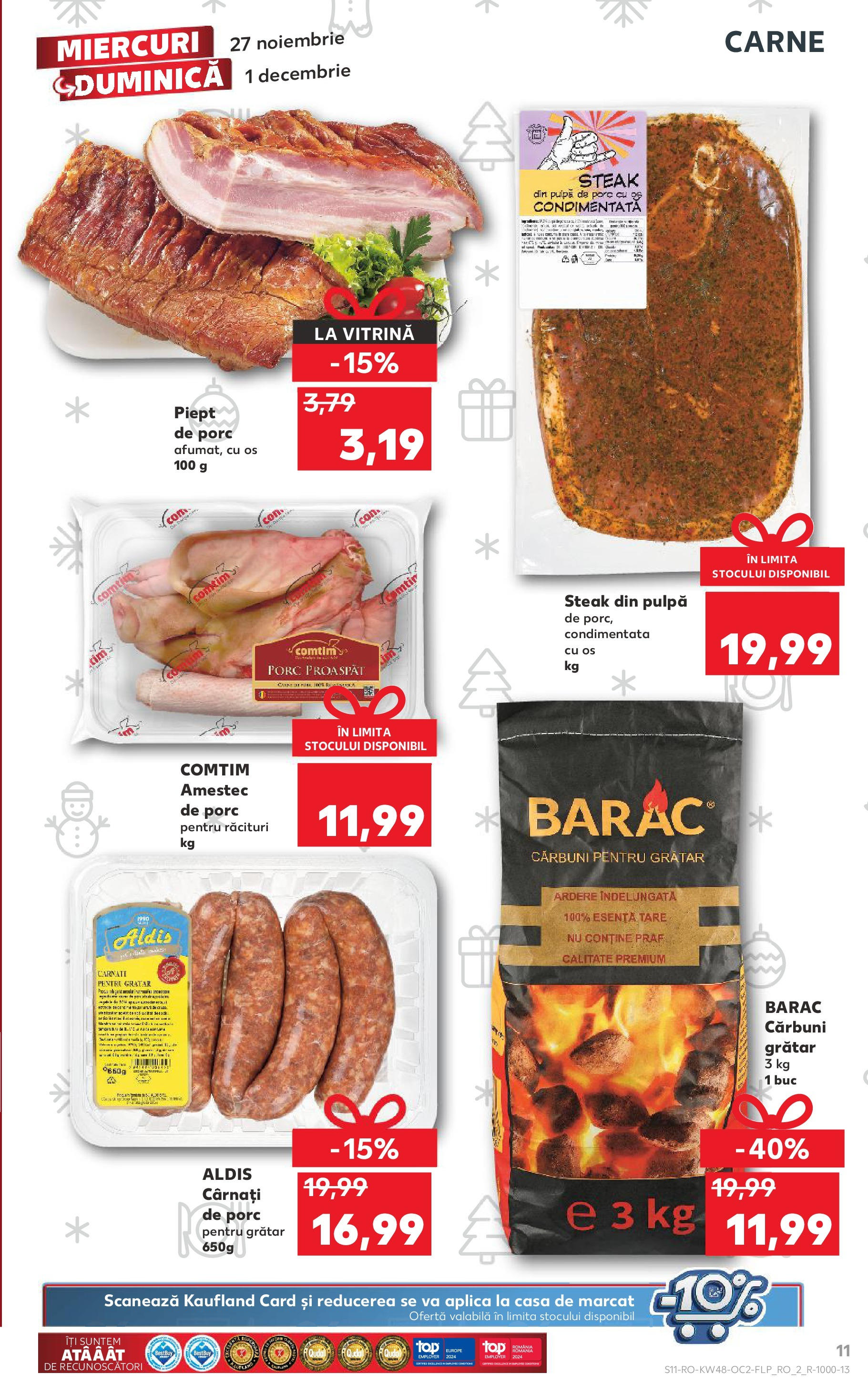 Kaufland - Catalog Kaufland până în data de 01.12.2024 26.11.2024 - Revista si Oferta | Pagină: 11 | Produse: Grătar, Vitrină, Cârnați