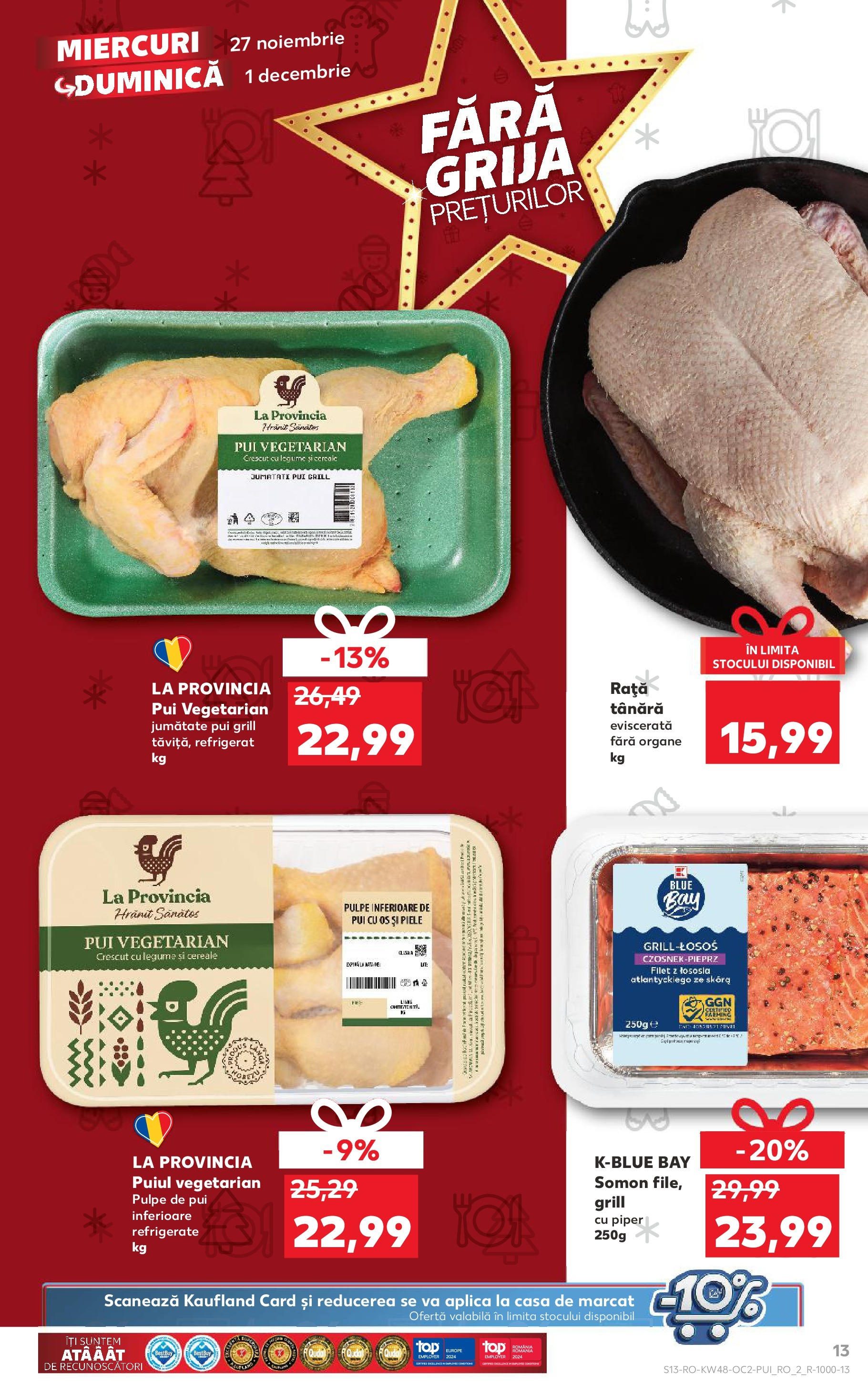 Kaufland - Catalog Kaufland până în data de 01.12.2024 26.11.2024 - Revista si Oferta | Pagină: 13 | Produse: Grill, Cereale, Legume, Piper