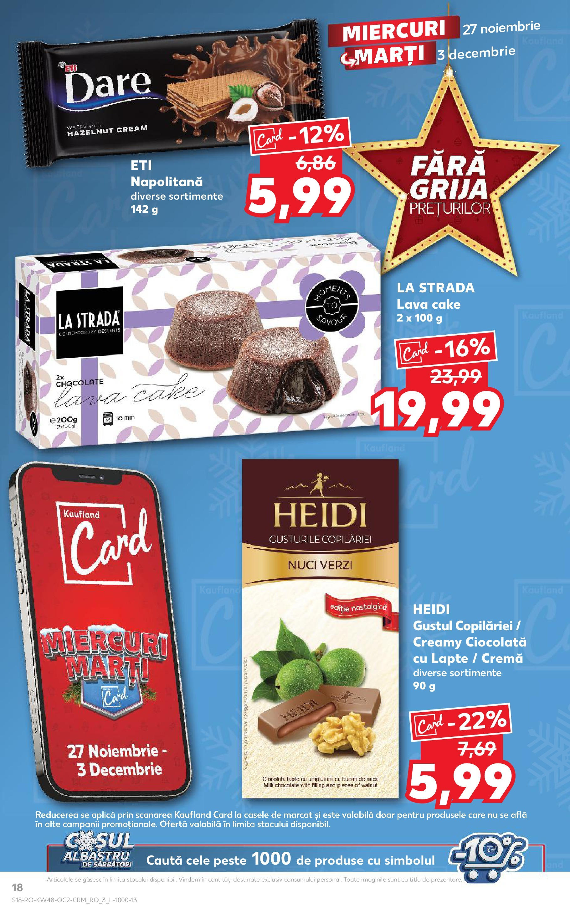 Kaufland - Catalog Kaufland până în data de 01.12.2024 26.11.2024 - Revista si Oferta | Pagină: 18 | Produse: Lapte, Ciocolată, Pește, Nuci