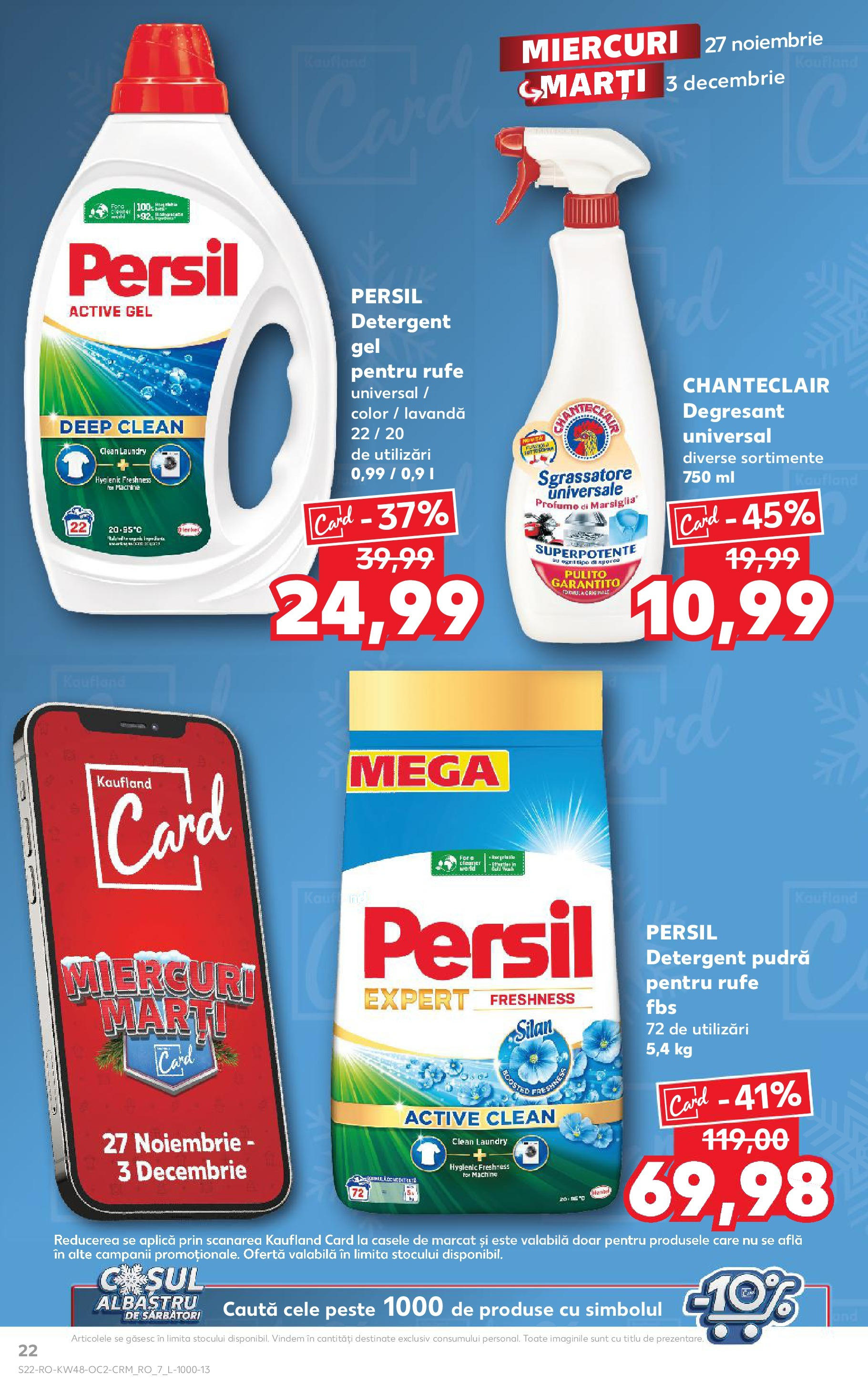 Kaufland - Catalog Kaufland până în data de 01.12.2024 26.11.2024 - Revista si Oferta | Pagină: 22 | Produse: Pudră, Pește, Detergent