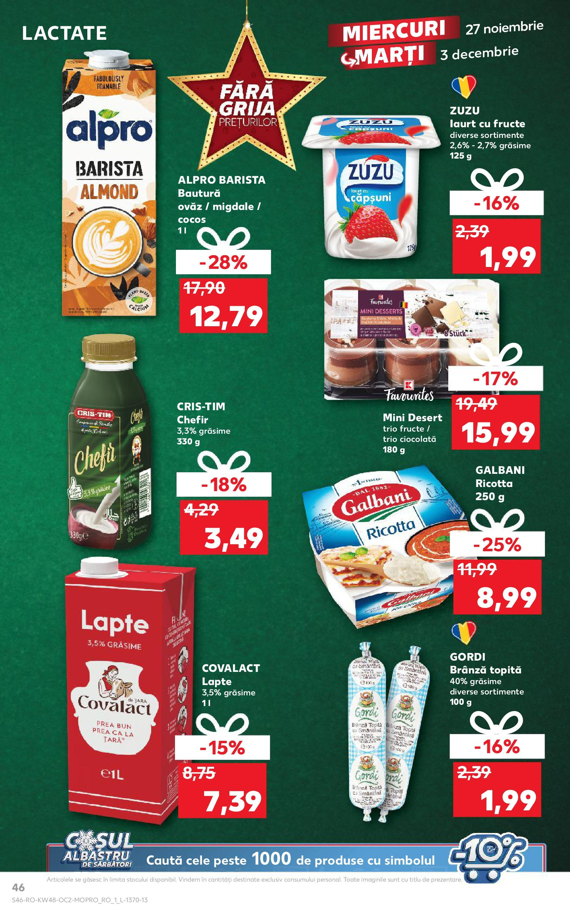 Kaufland - Catalog Kaufland până în data de 01.12.2024 26.11.2024 - Revista si Oferta | Pagină: 46 | Produse: Migdale, Ciocolată, Pește, Căpșuni