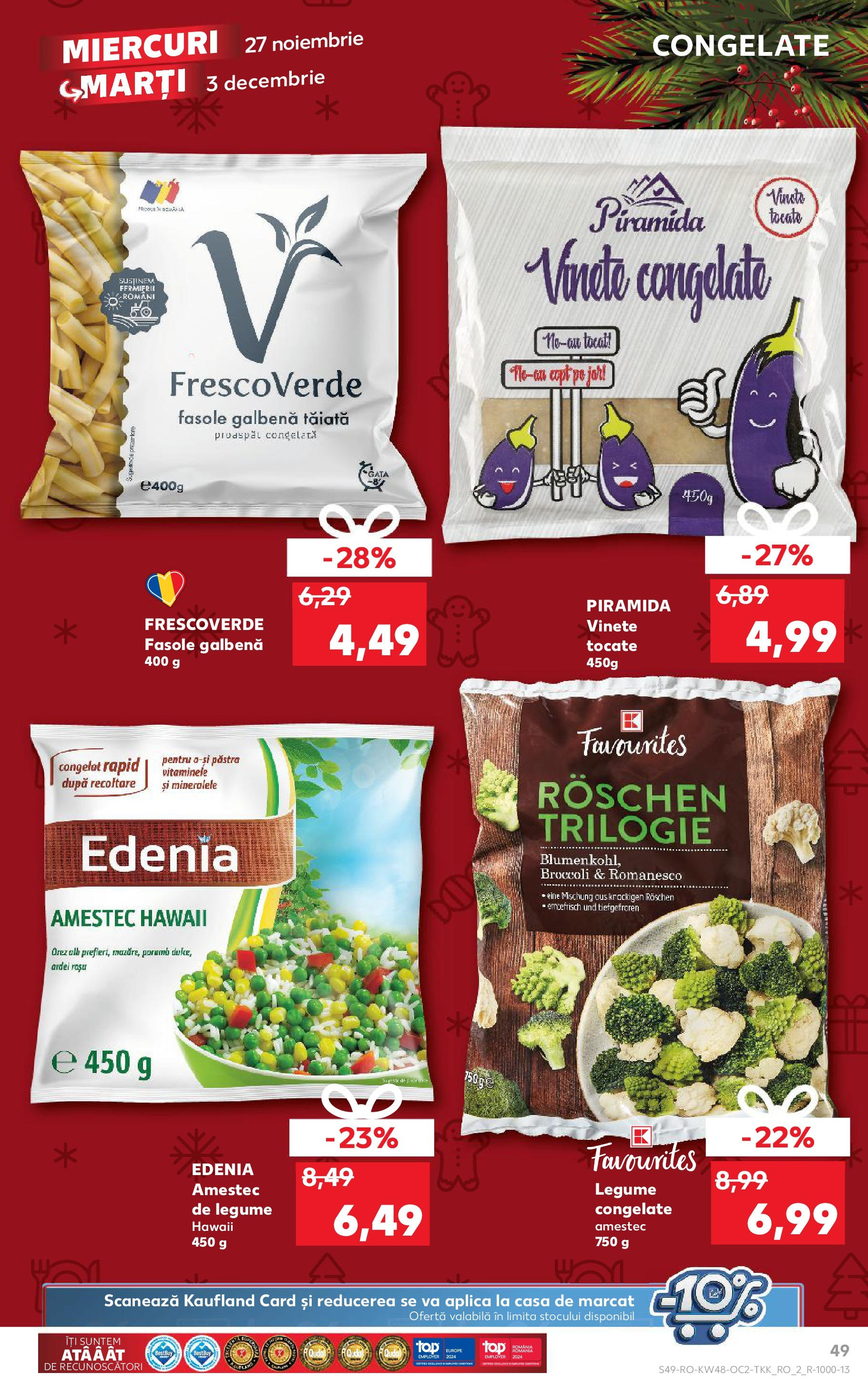 Kaufland - Catalog Kaufland până în data de 01.12.2024 26.11.2024 - Revista si Oferta | Pagină: 49 | Produse: Orez, Legume