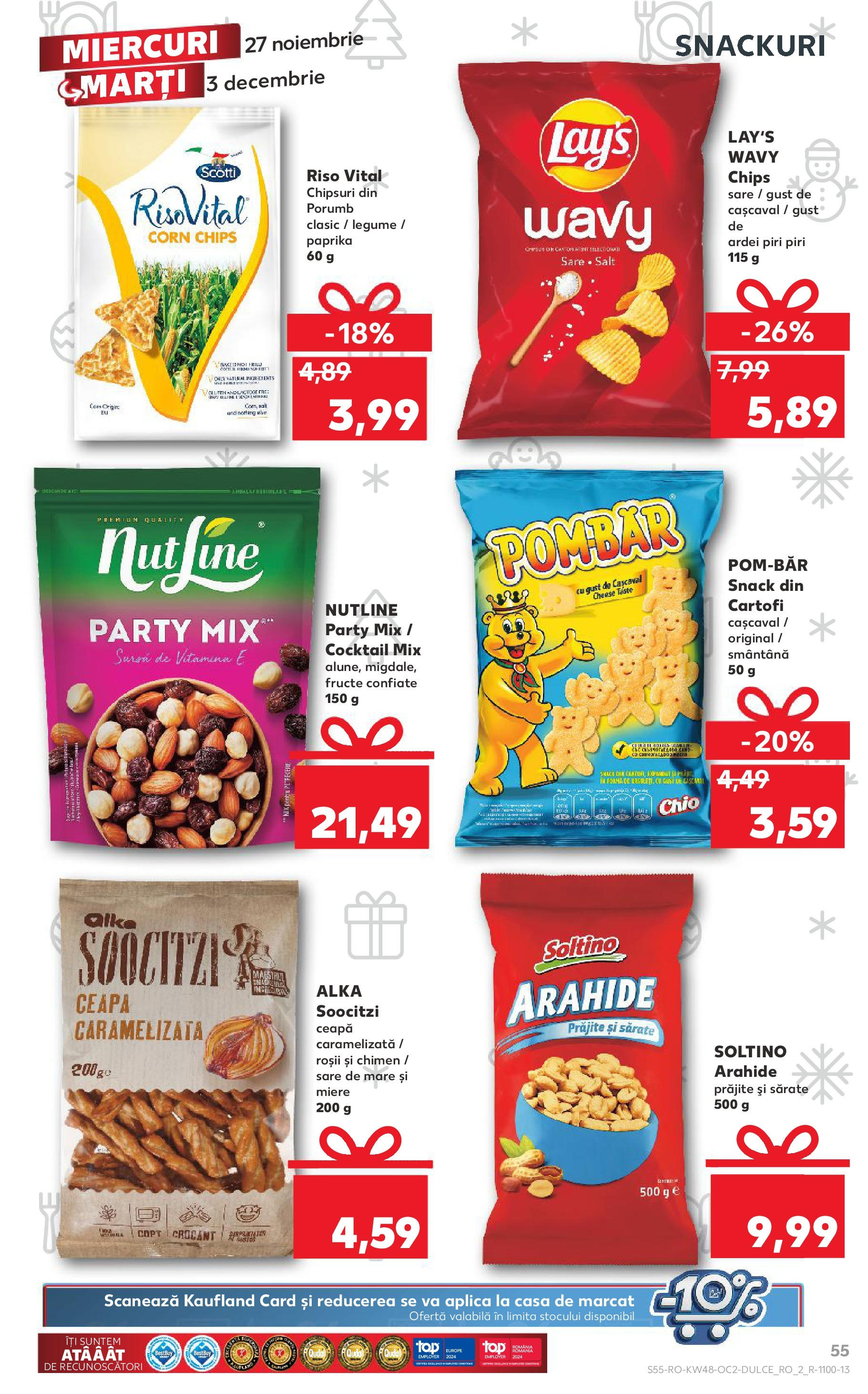 Kaufland - Catalog Kaufland până în data de 01.12.2024 26.11.2024 - Revista si Oferta | Pagină: 55 | Produse: Ardei, Arahide, Porumb, Cartofi