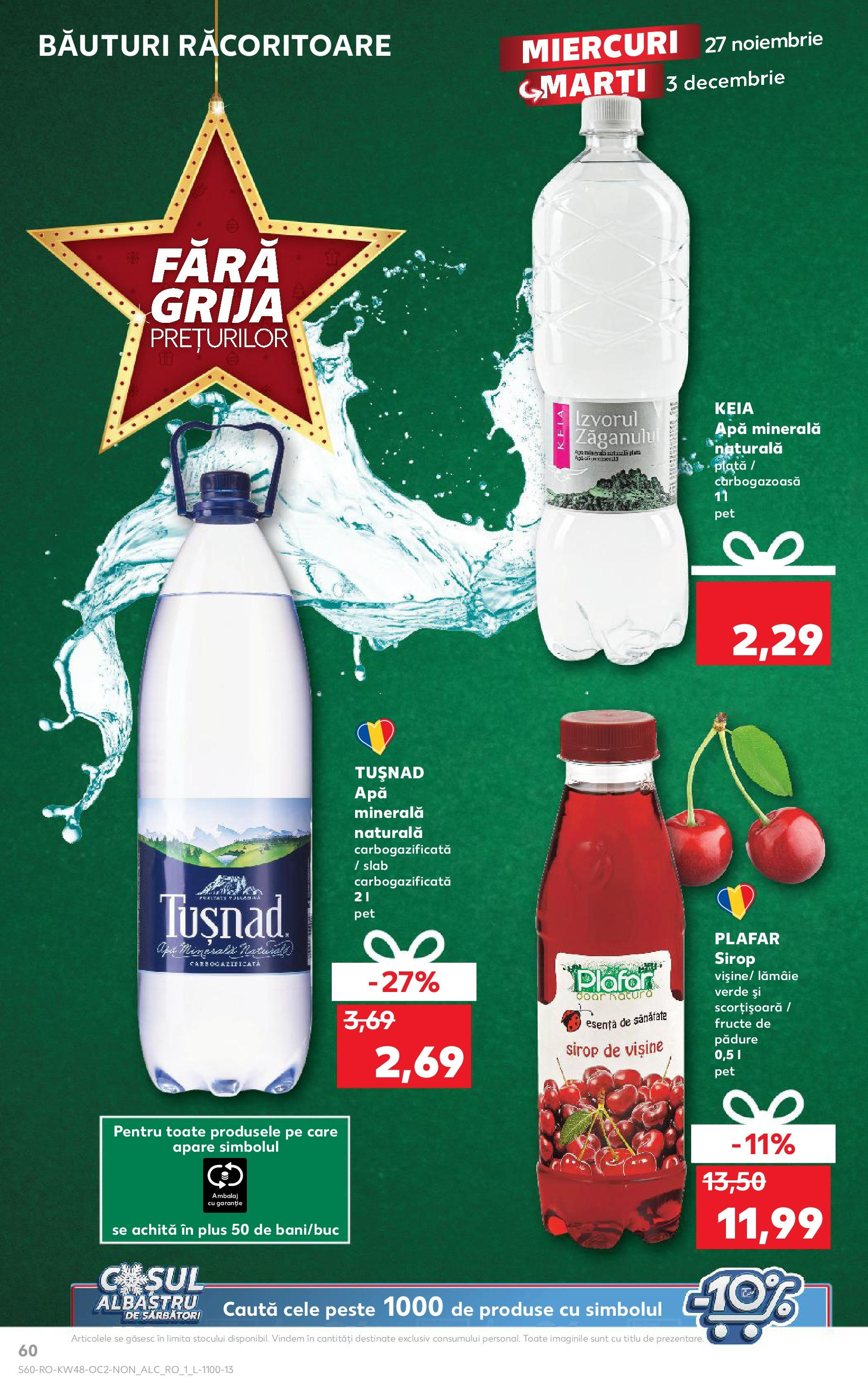 Kaufland - Catalog Kaufland până în data de 01.12.2024 26.11.2024 - Revista si Oferta | Pagină: 60 | Produse: Pește, Sirop, Fructe, Lămâie