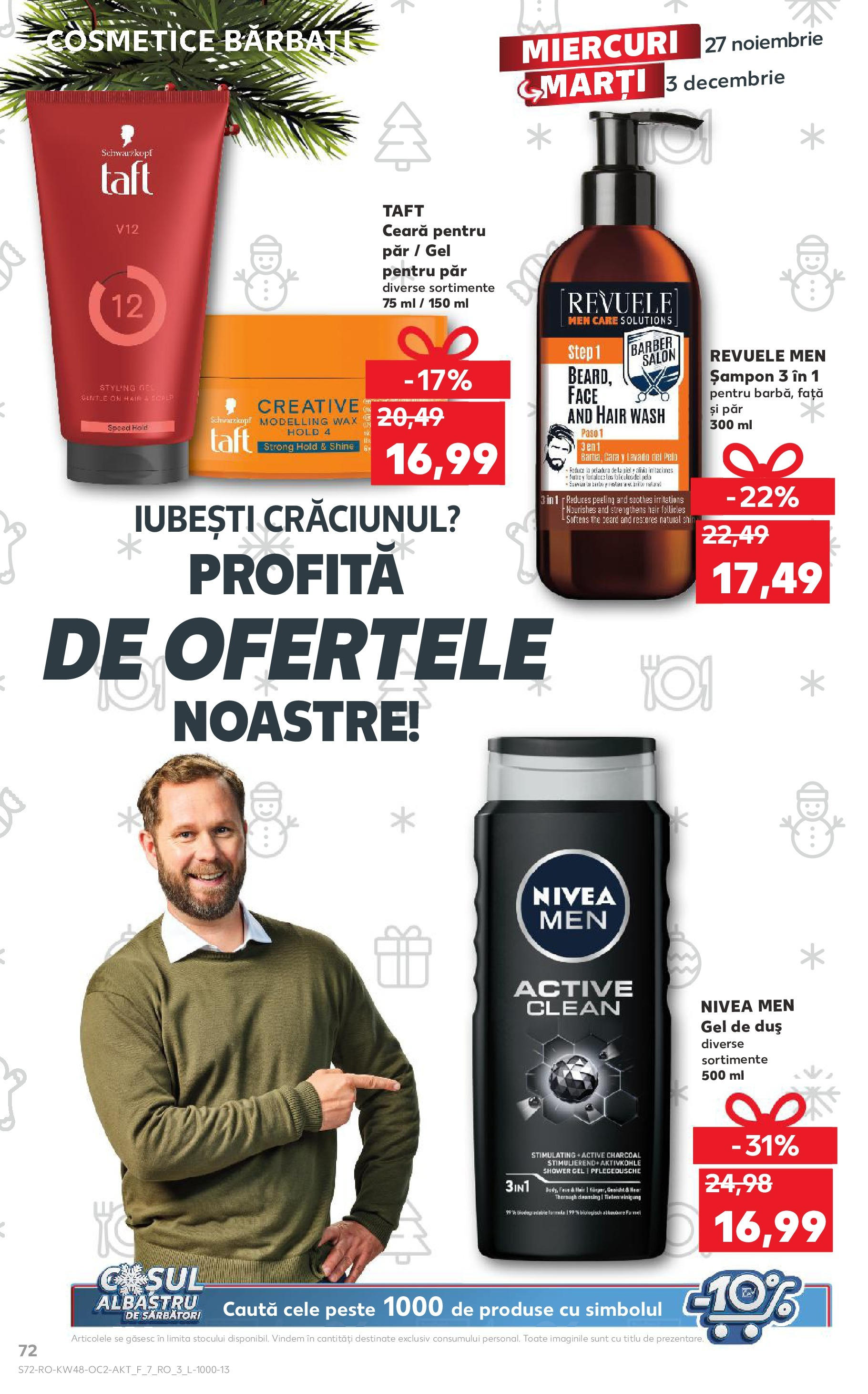 Kaufland - Catalog Kaufland până în data de 01.12.2024 26.11.2024 - Revista si Oferta | Pagină: 72 | Produse: Duș, Peeling, Pește, Gel pentru păr