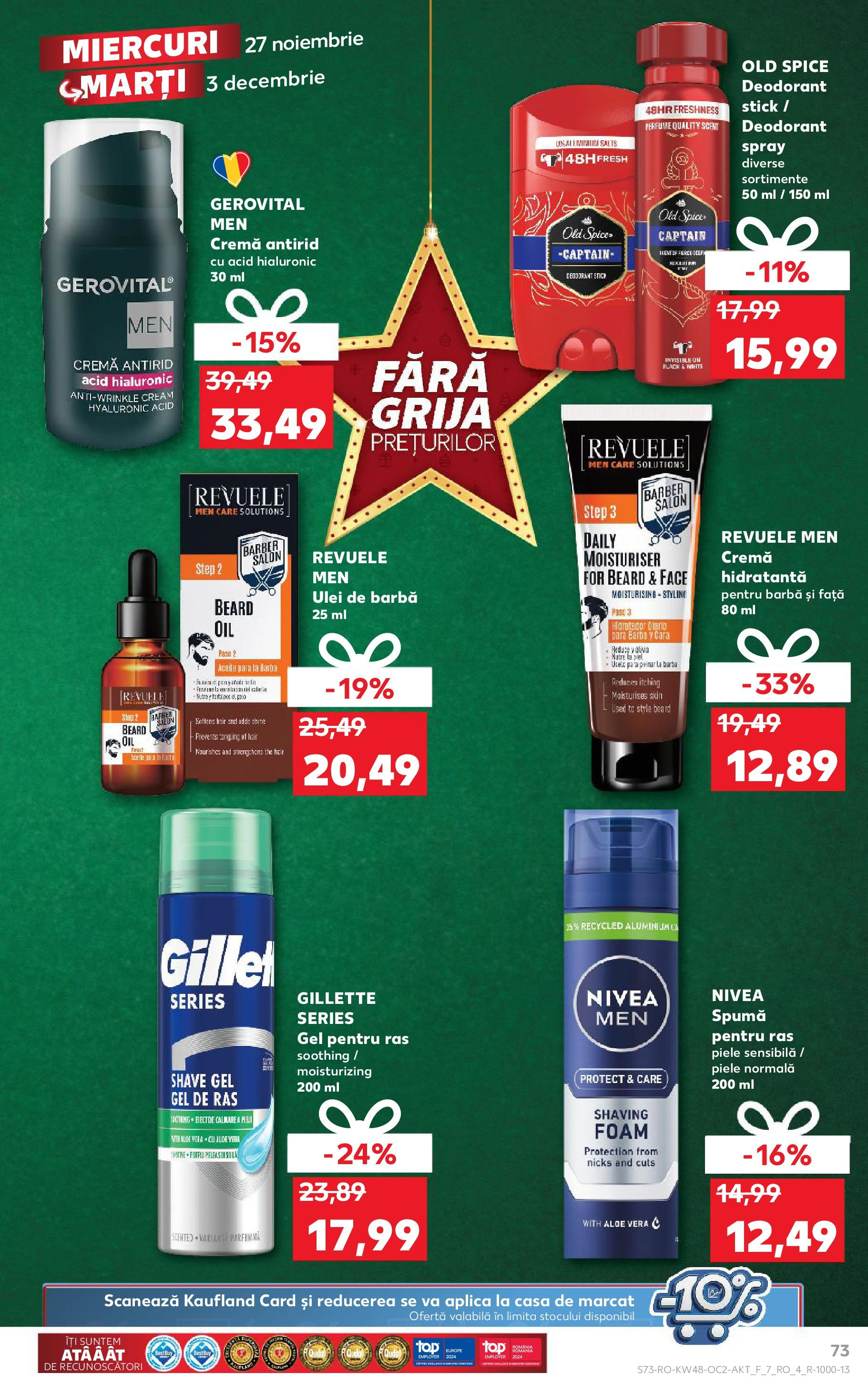 Kaufland - Catalog Kaufland până în data de 01.12.2024 26.11.2024 - Revista si Oferta | Pagină: 73 | Produse: Pară, Aloe vera, Ulei, Deodorant