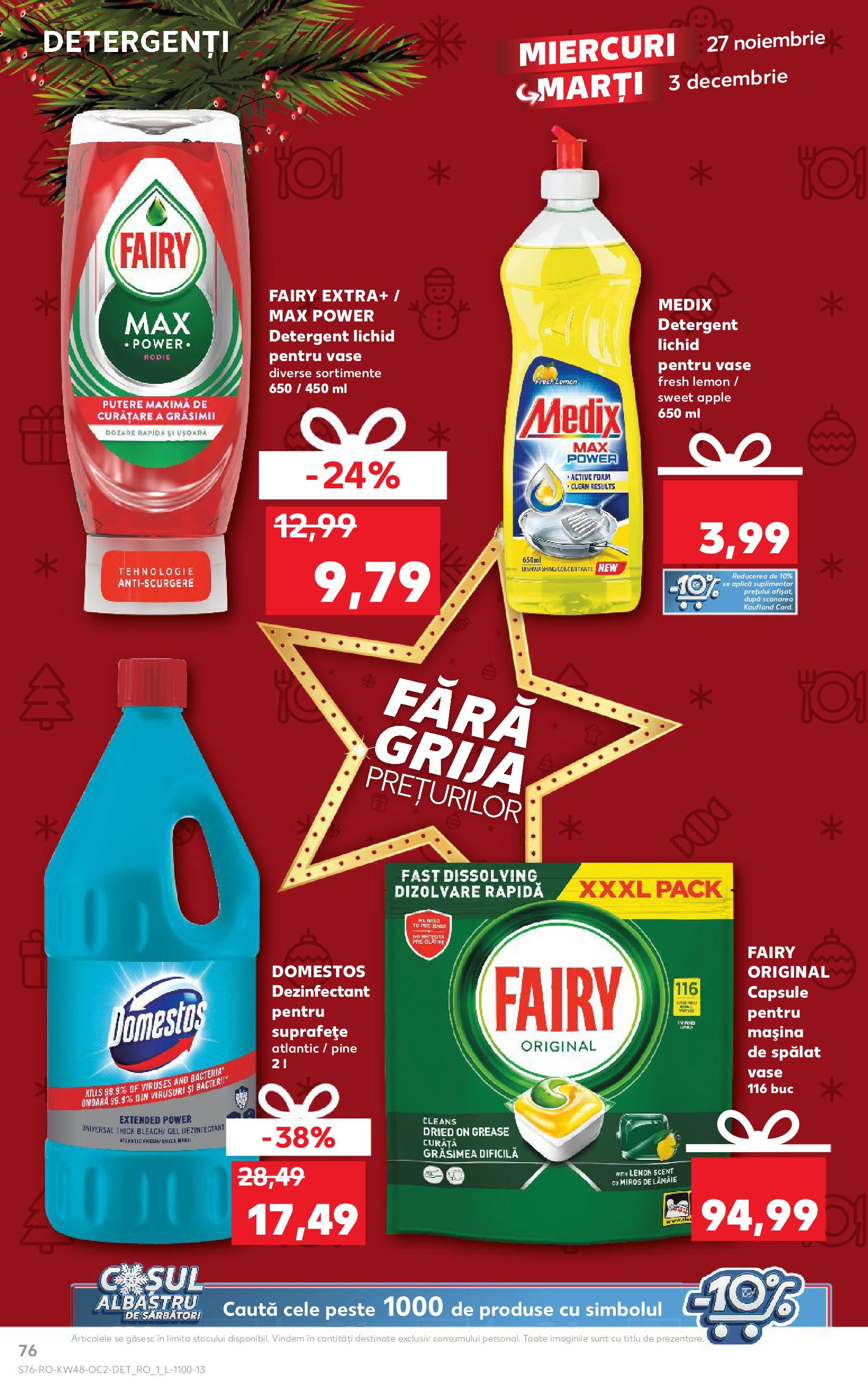 Kaufland - Catalog Kaufland până în data de 01.12.2024 26.11.2024 - Revista si Oferta | Pagină: 76 | Produse: Apple, Pește, Detergent, Lămâie