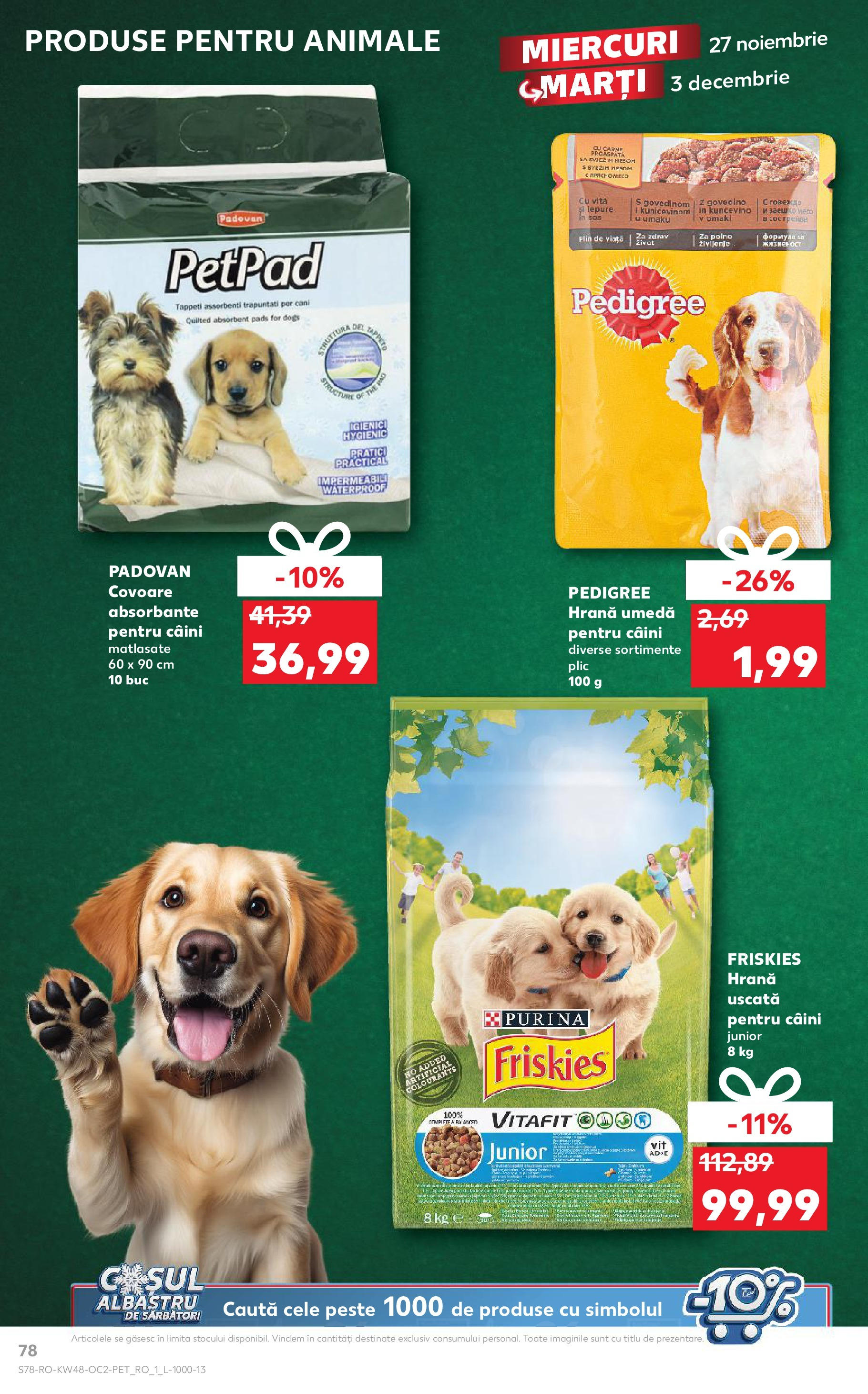 Kaufland - Catalog Kaufland până în data de 01.12.2024 26.11.2024 - Revista si Oferta | Pagină: 78 | Produse: Pește, Absorbante, Sos